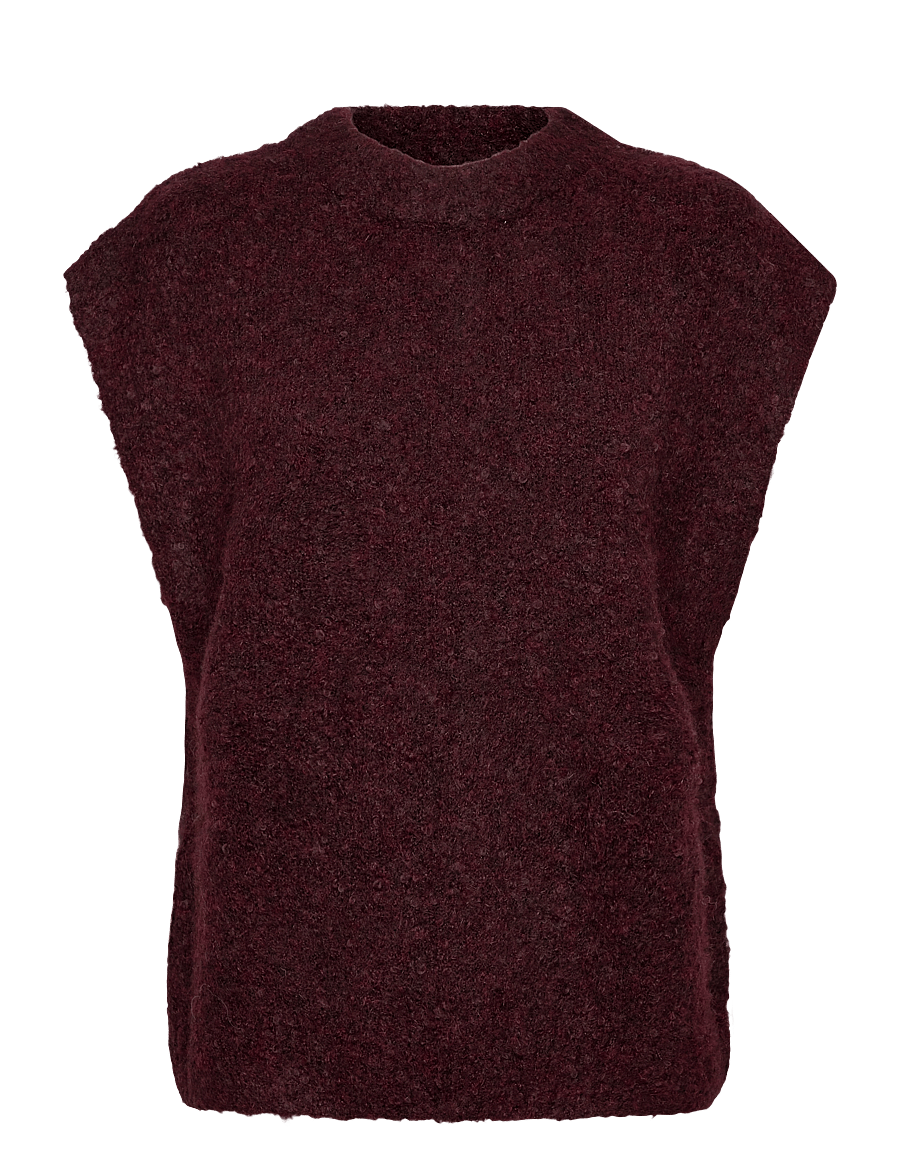 A-View - Patrisia new knit vest - strickwesten - 042 bordeaux - 0