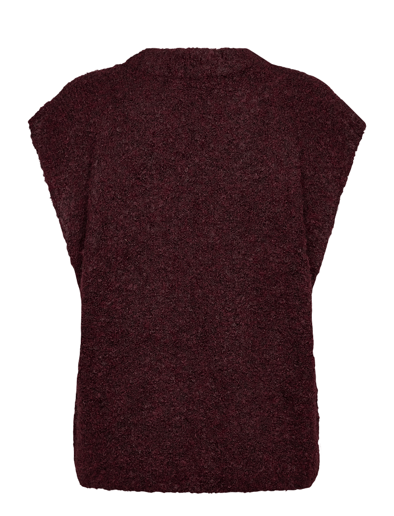 A-View - Patrisia new knit vest - gestrickte westen - 042 bordeaux - 1
