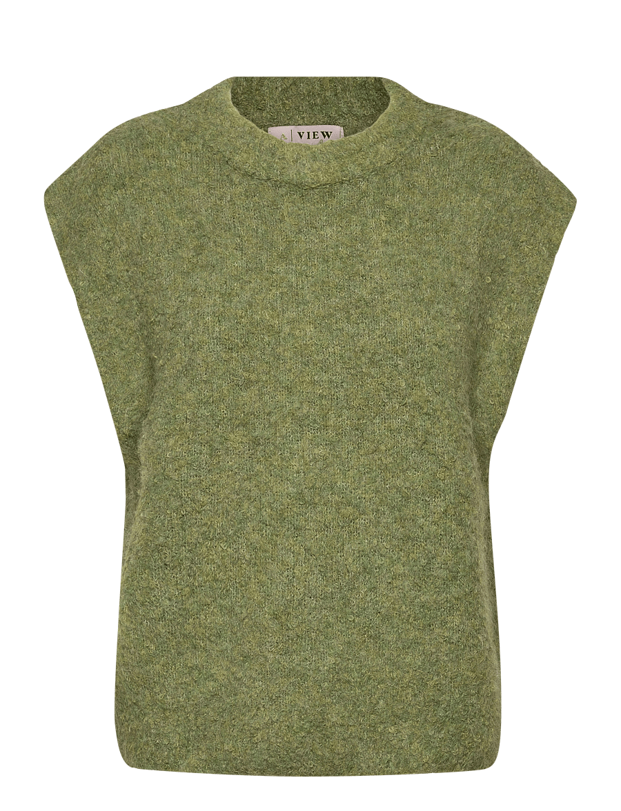 A-View - Patrisia new knit vest - gebreide vesten - 062 forest green - 0
