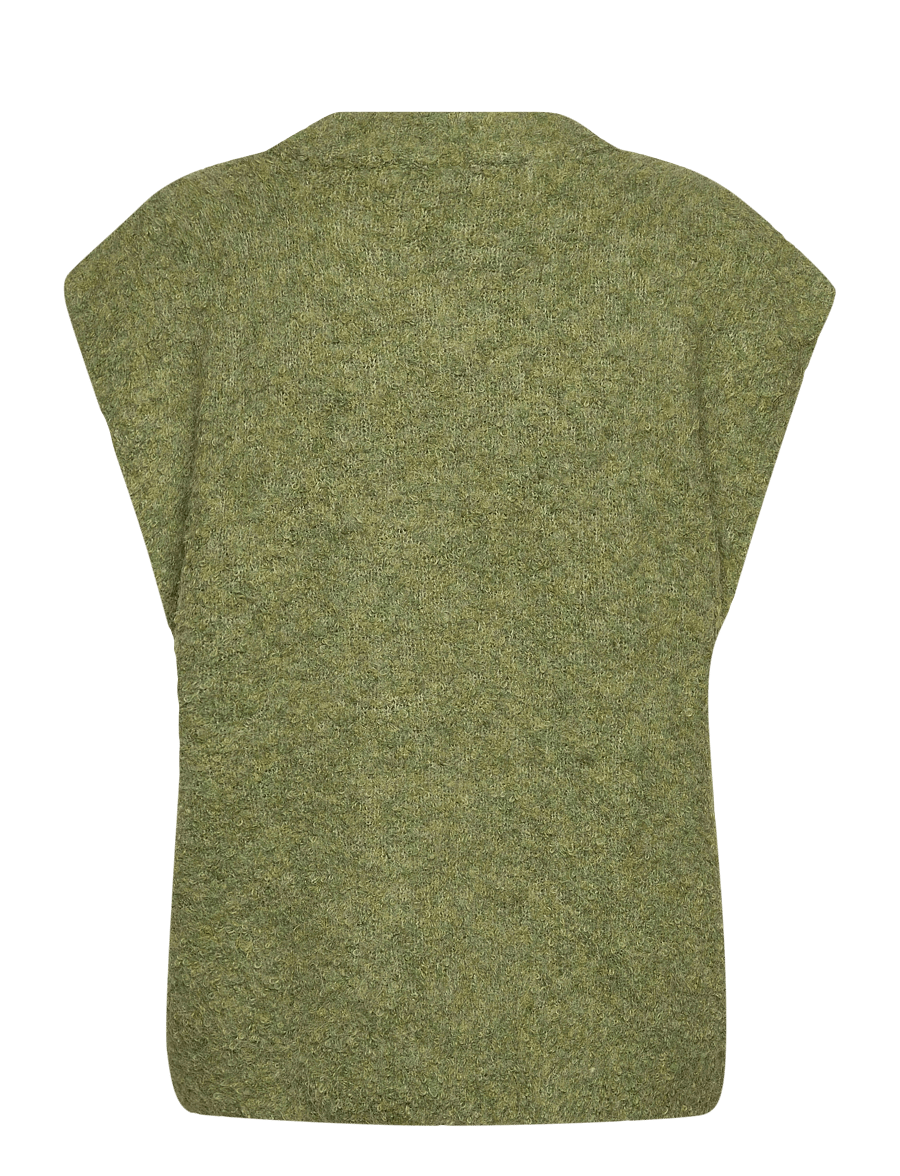 A-View - Patrisia new knit vest - gebreide vesten - 062 forest green - 1