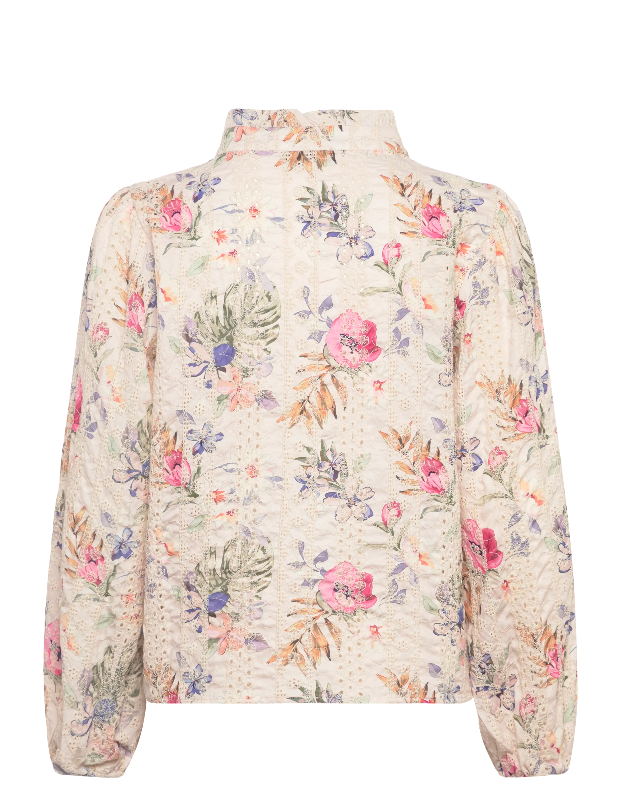 A-View - Grete blouse - sand/dusty green - 2