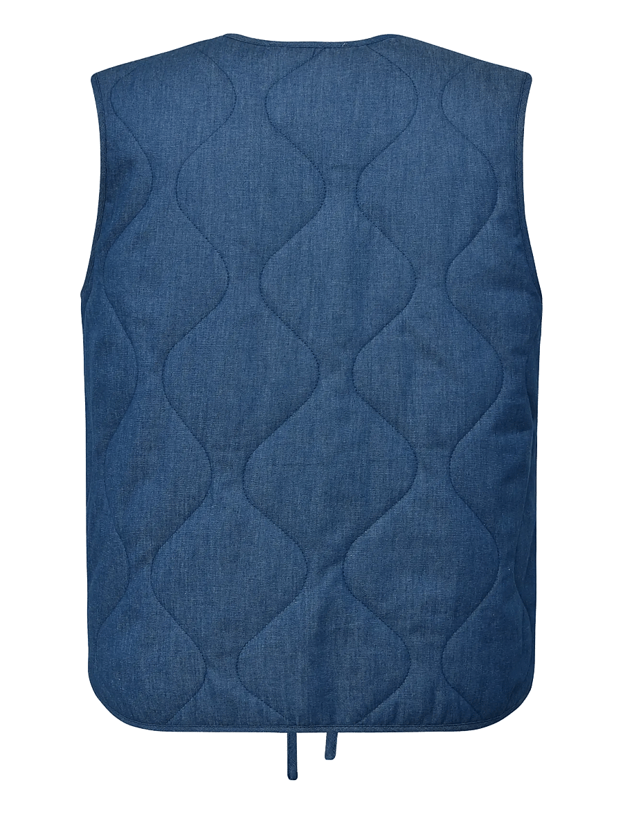 A-View - Kamma waistcoat - quilted vests - denim blue - 2