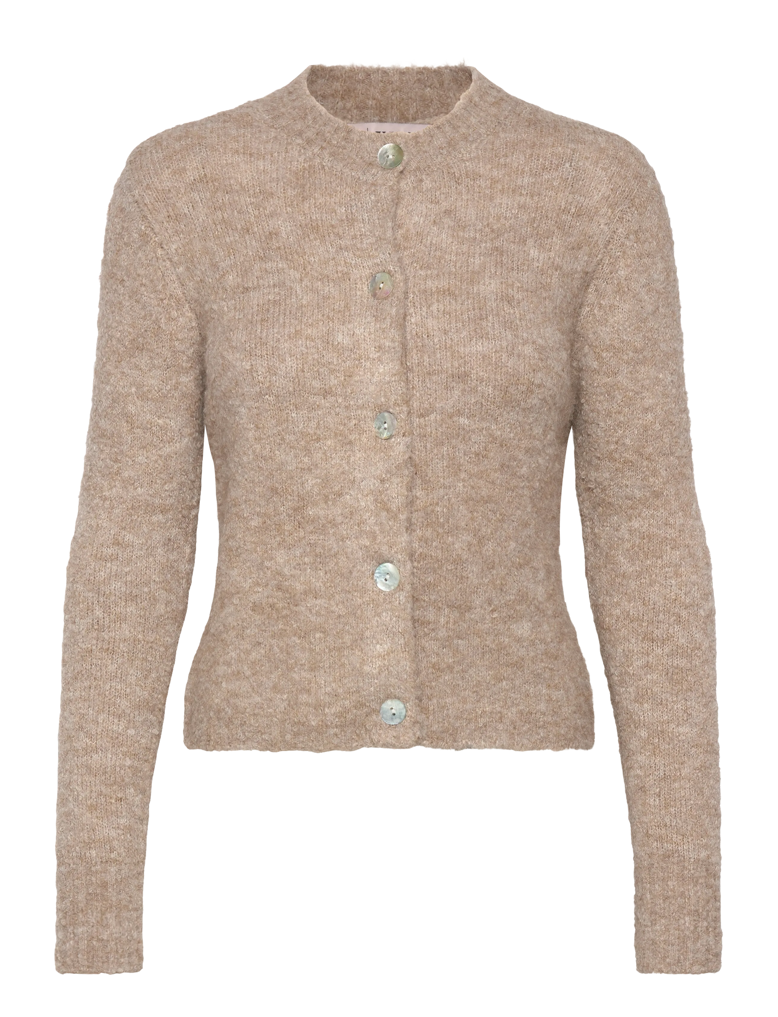 A-View Audrey new knit cardigan - Strik - 118 LIGHT BROWN / beige