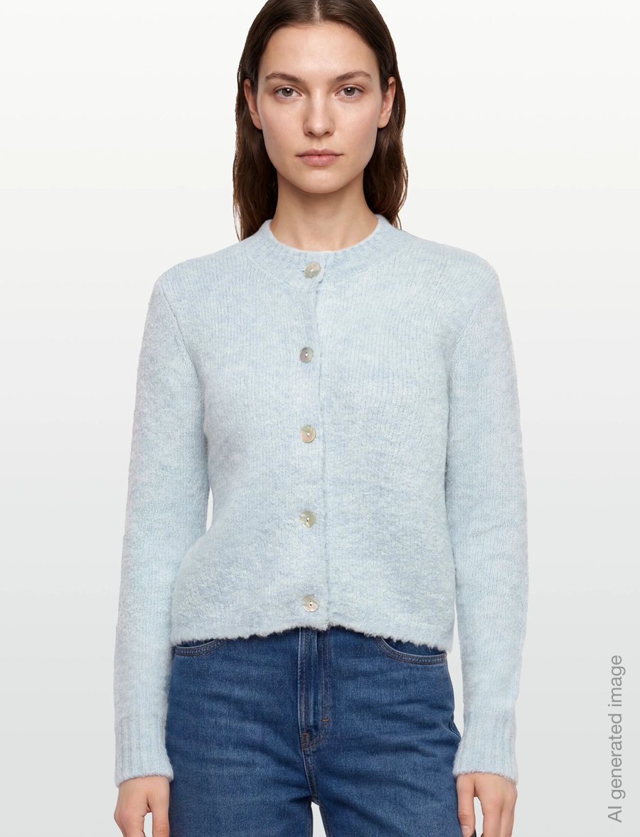 A-View - Audrey new knit cardigan - strickjacken - light blue - 3