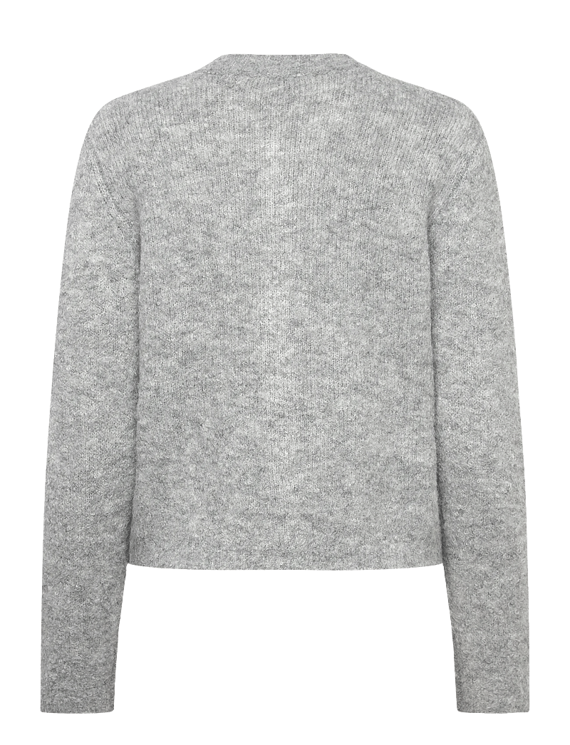 A-View - Audrey new knit cardigan - kardiganid - medium grey melange - 1