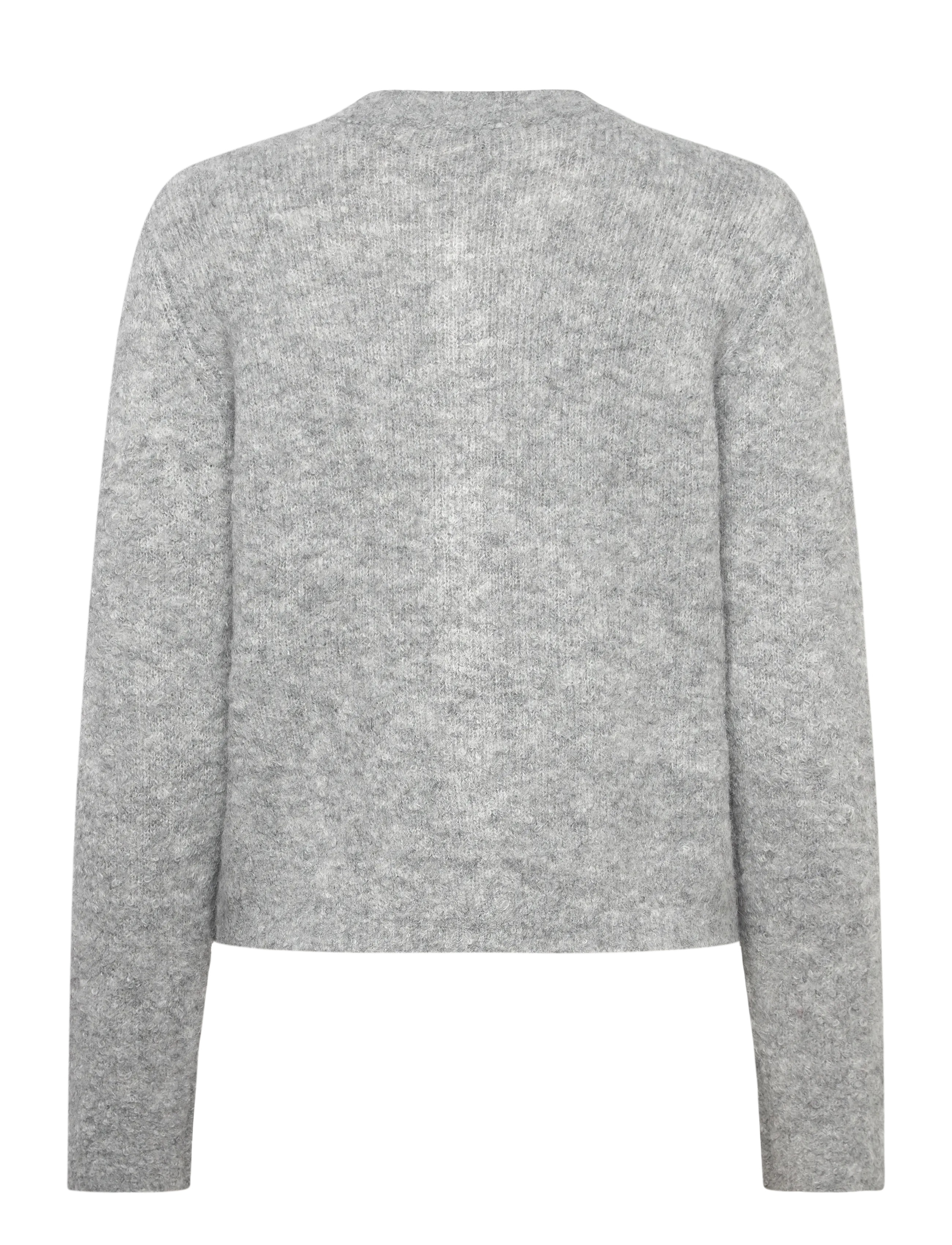 A-View - Audrey new knit cardigan - cardigans - medium grey melange - 1