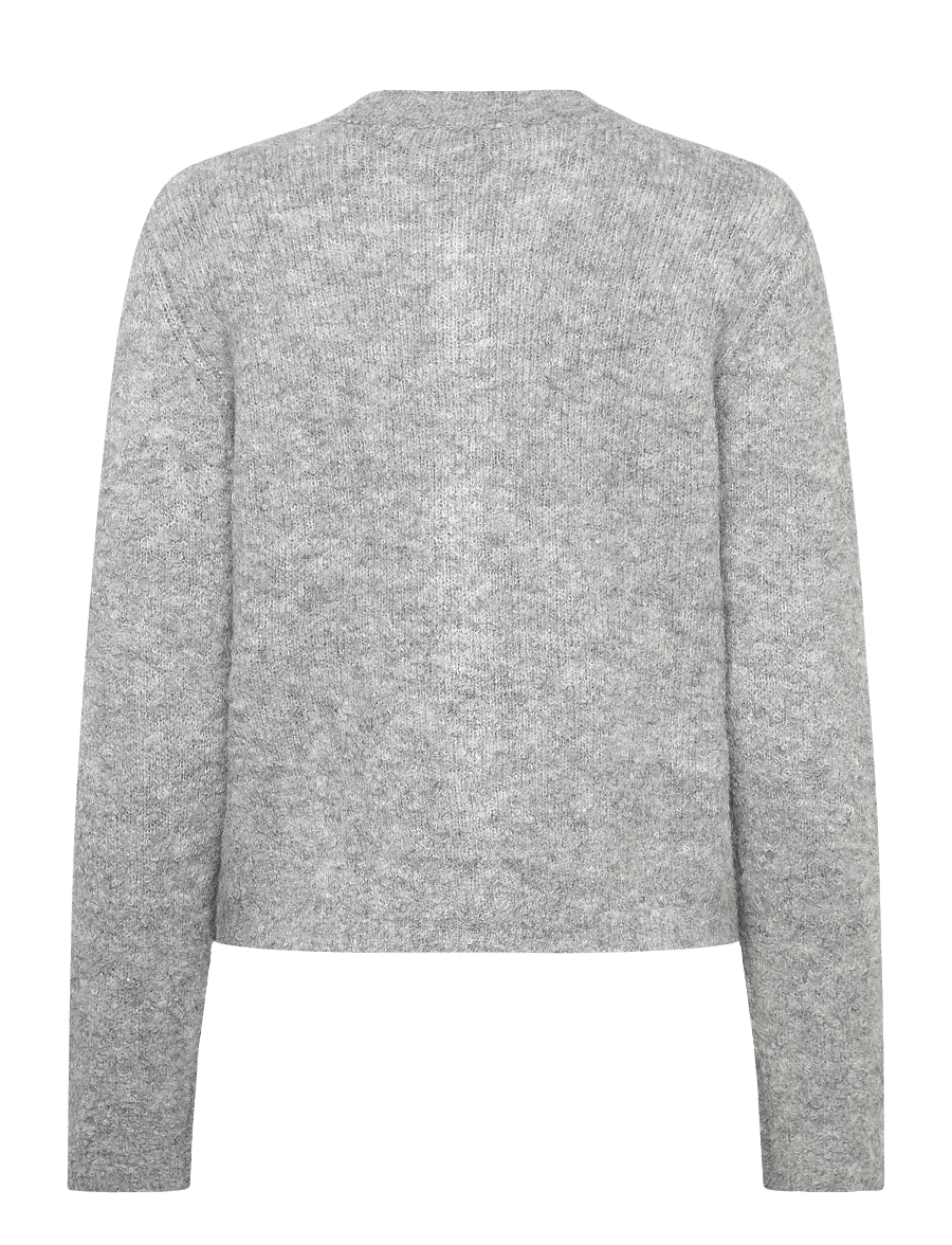 A-View - Audrey new knit cardigan - strickjacken - medium grey melange - 2