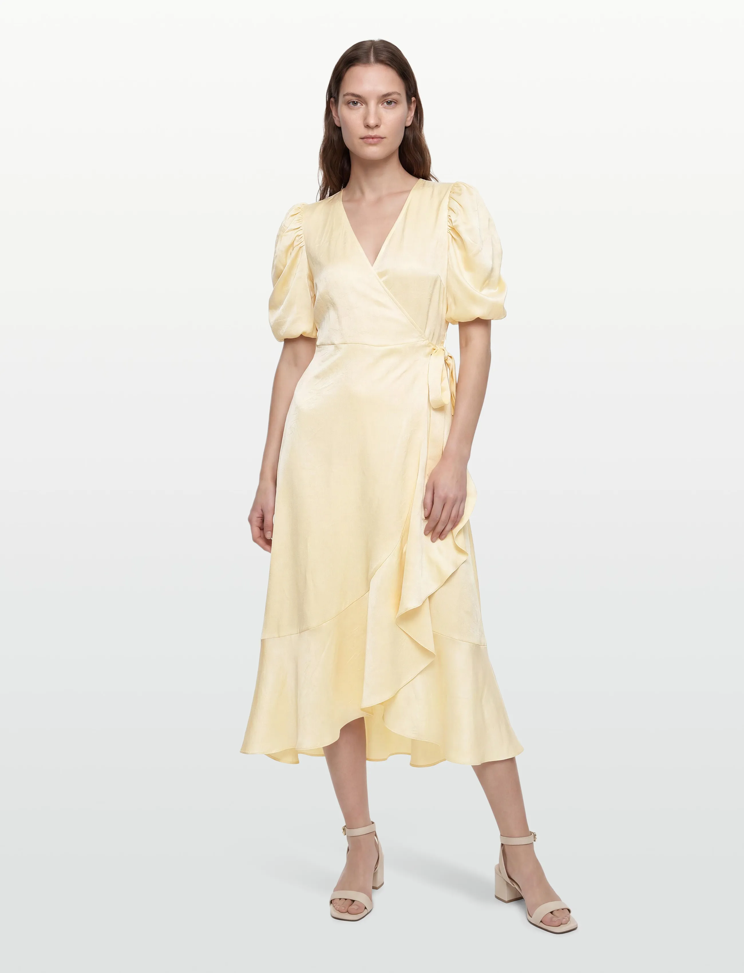 A-View Sinda dress - Síðir kjólar - 069 PALE YELLOW / yellow