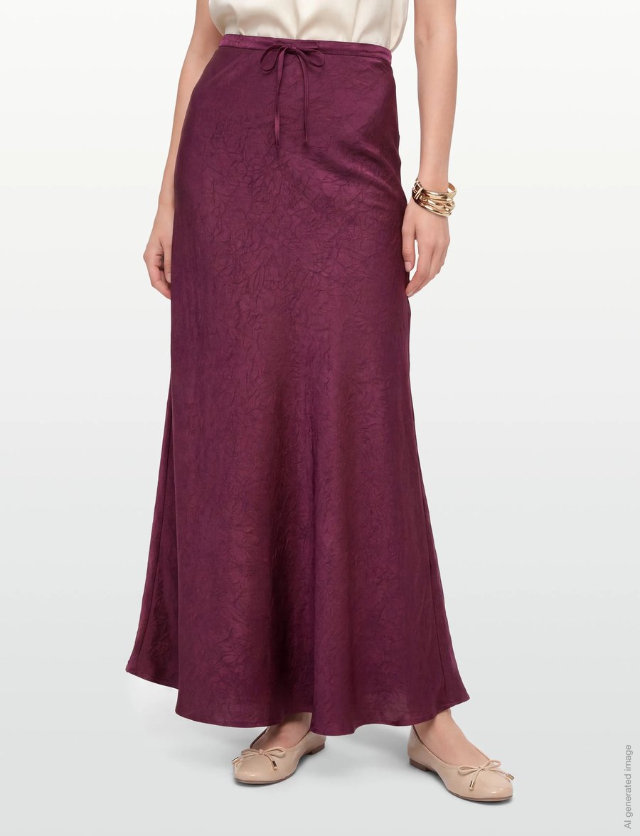 A-View - Emily skirt - satinröcke - bordeaux - 3