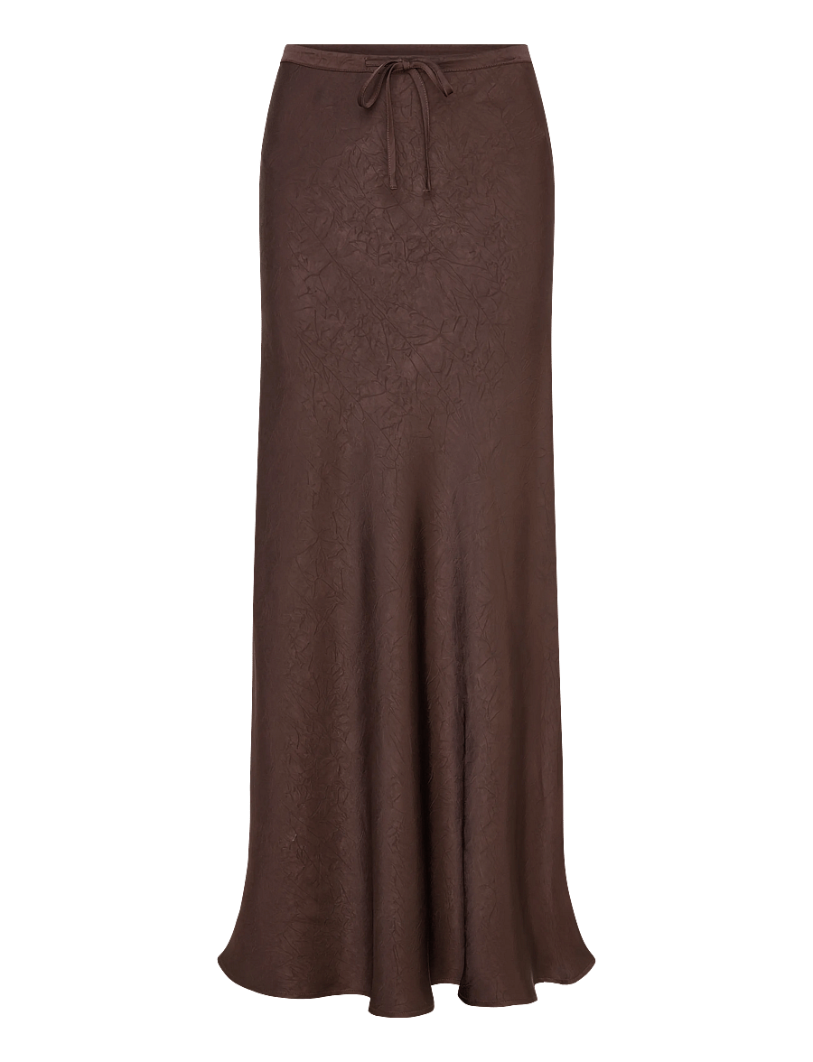 A-View - Emily skirt - satinröcke - dark brown - 0