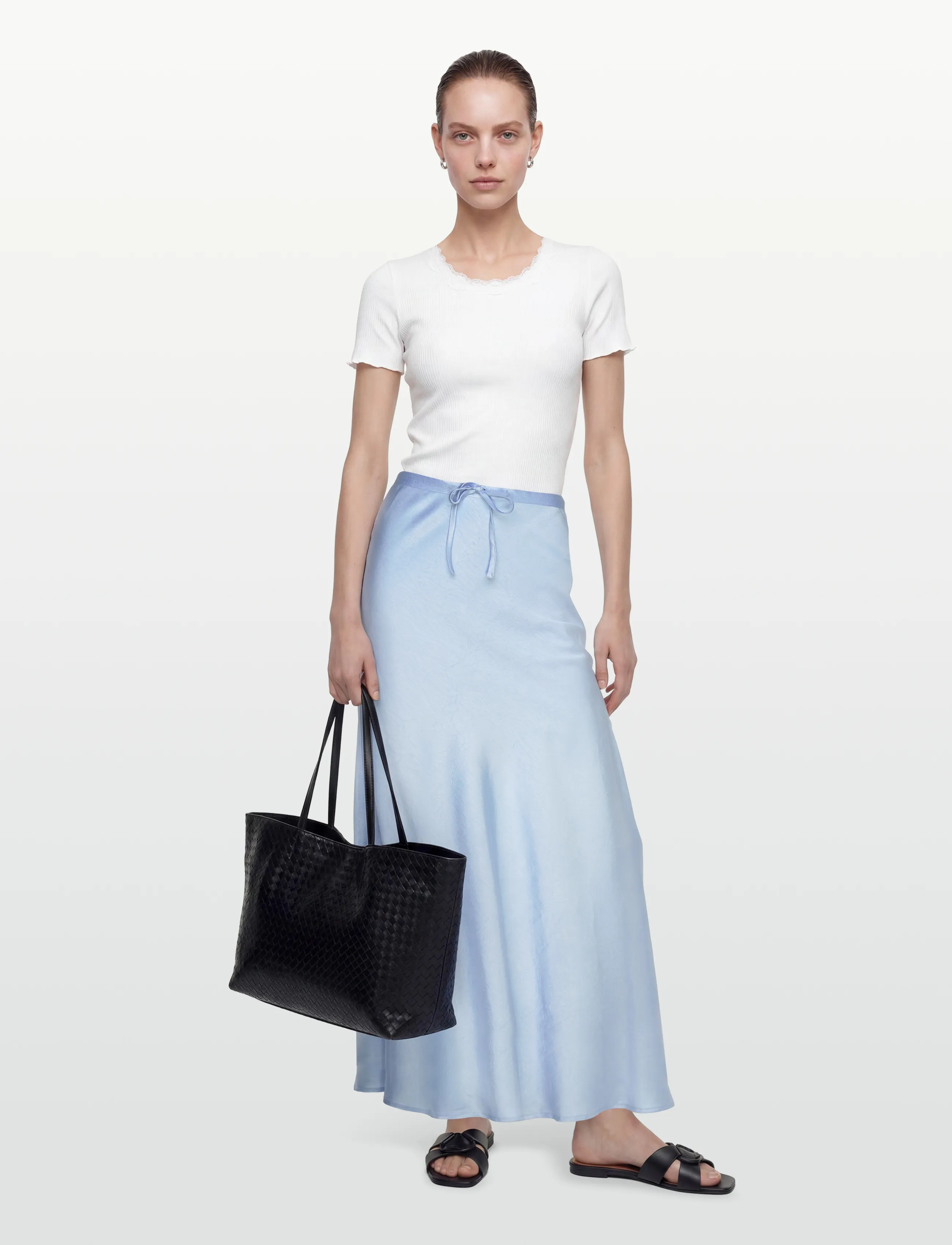 A-View Emily skirt - Maxi nederdele - LIGHT BLUE / blue