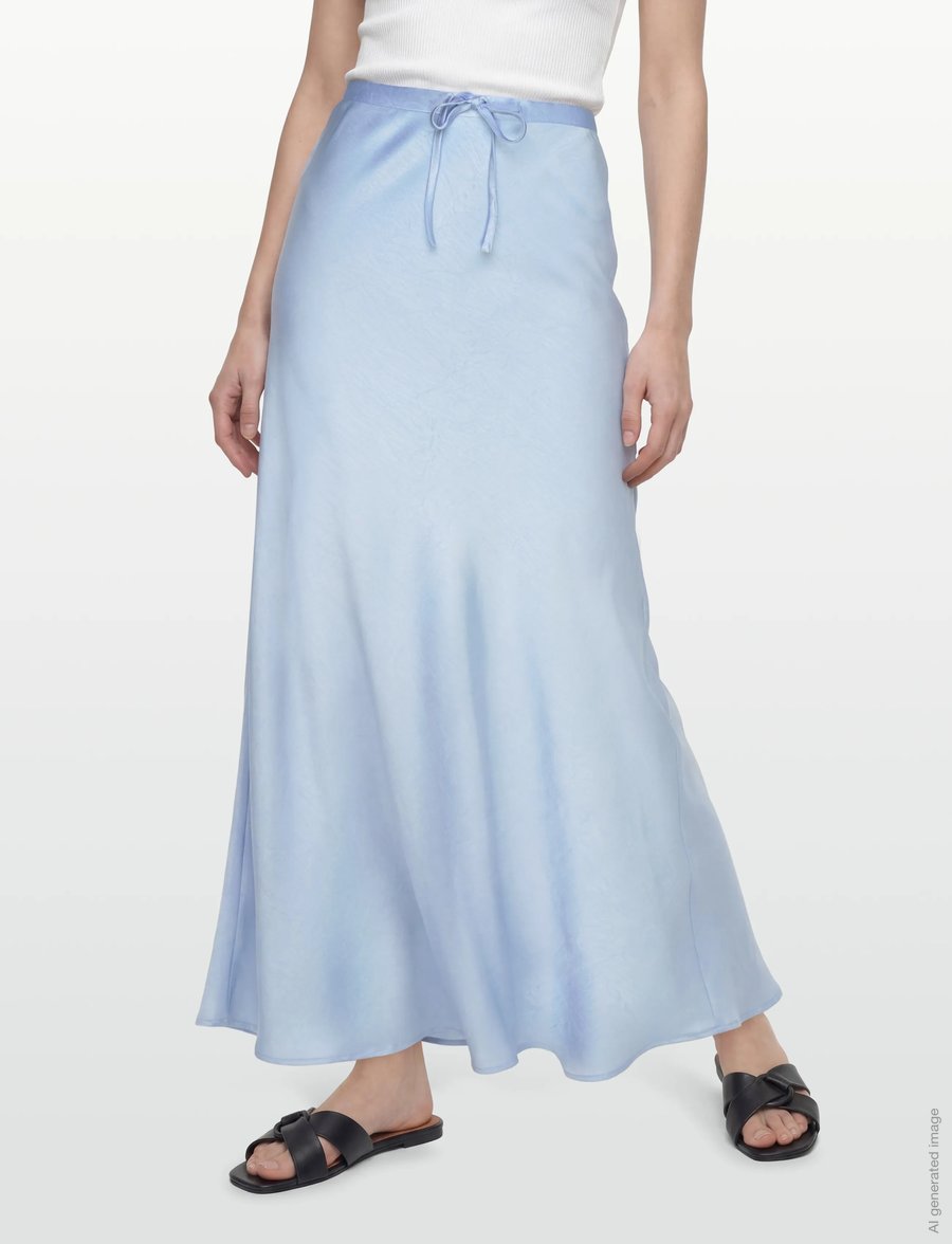 A-View - Emily skirt - satinröcke - light blue - 3