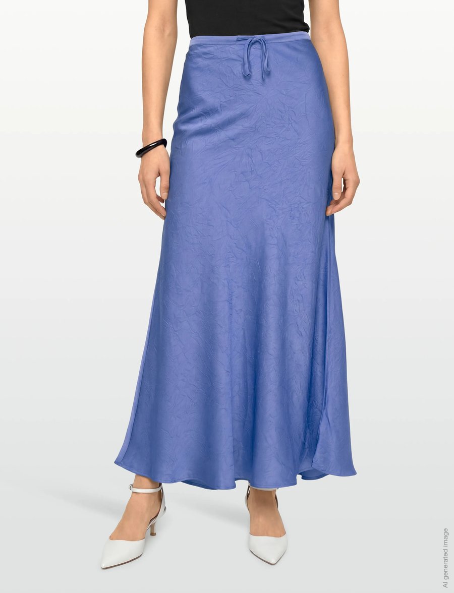 A-View - Emily skirt - satinröcke - medium blue - 3