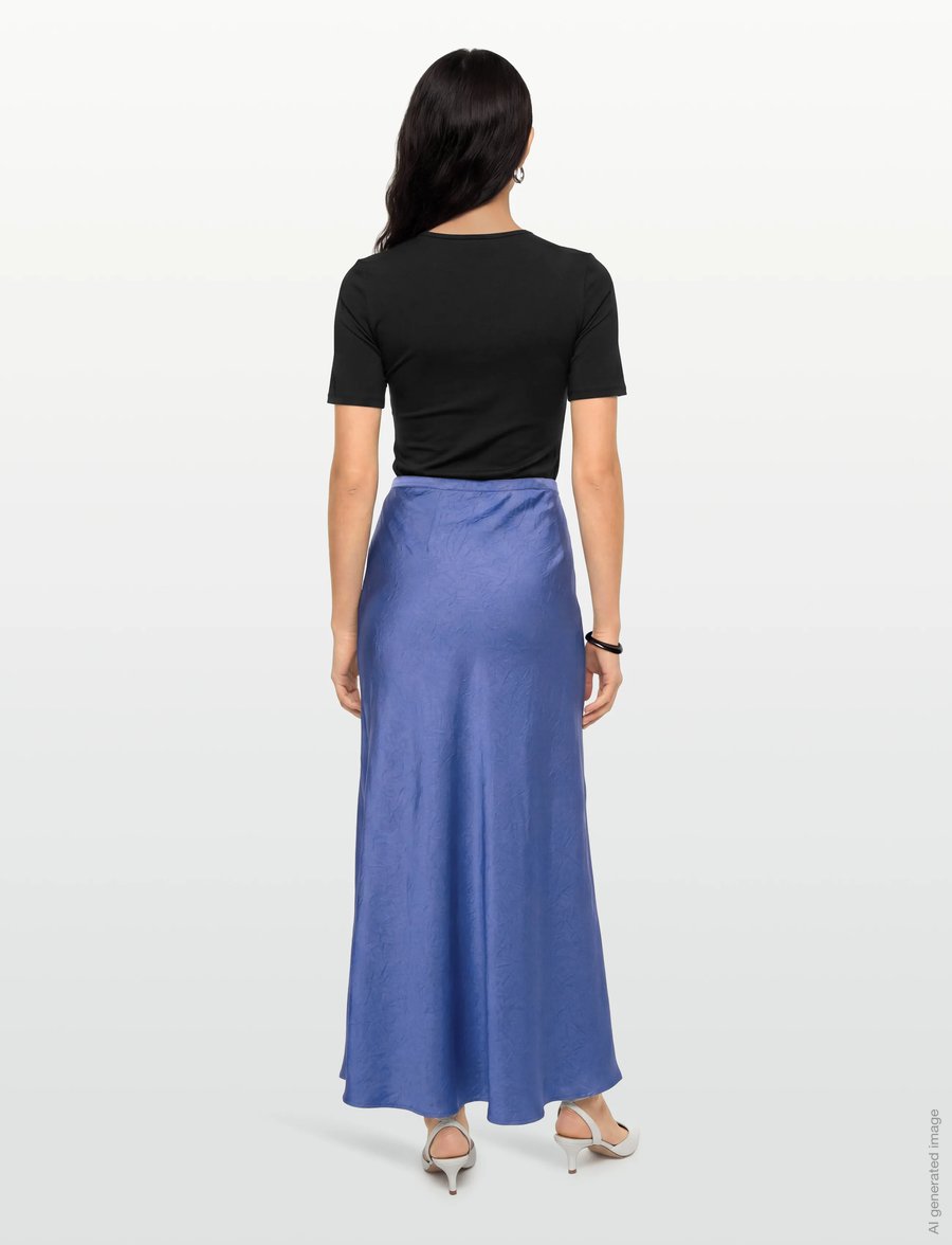 A-View - Emily skirt - satinröcke - medium blue - 4