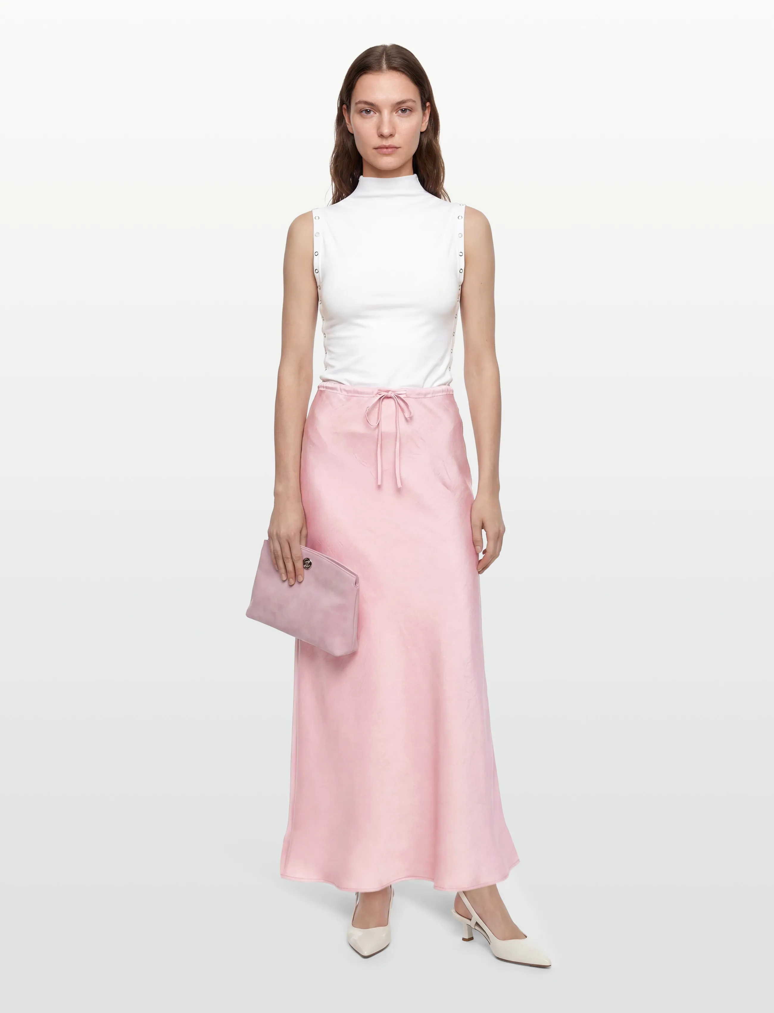 A-View Emily skirt - Maxi Röcke - PALE ROSE / pink/rose