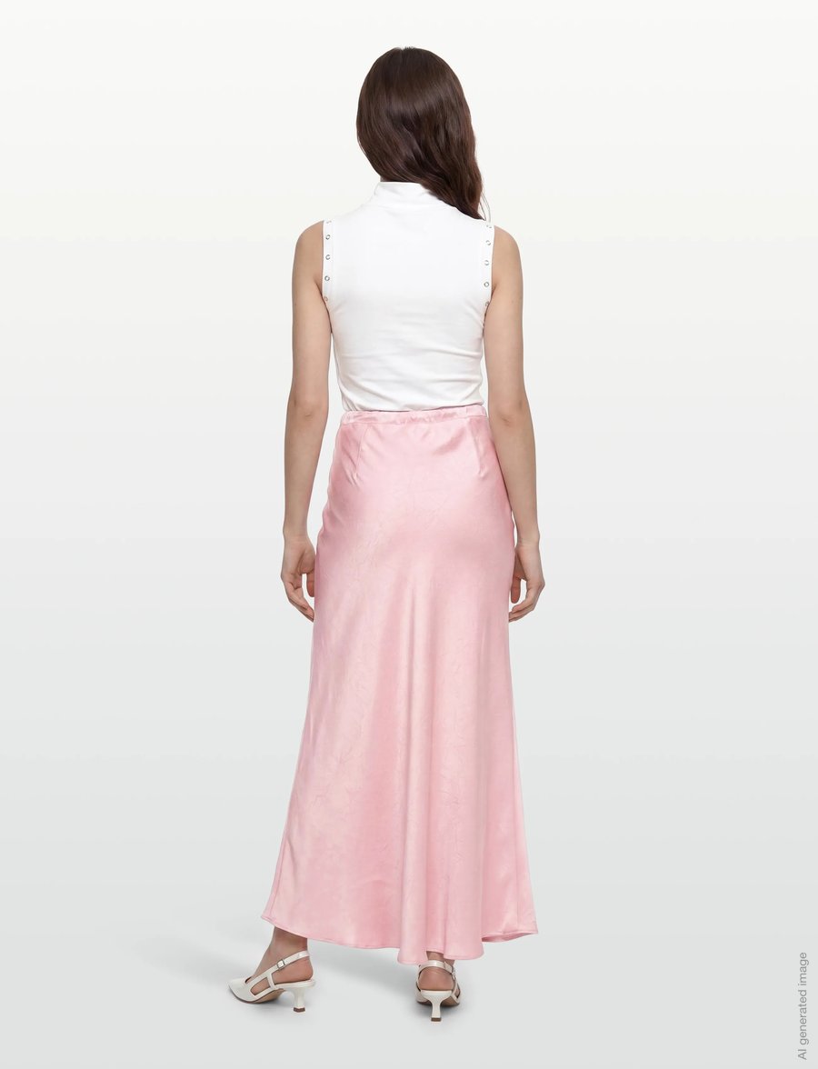 A-View - Emily skirt - satinröcke - pale rose - 4