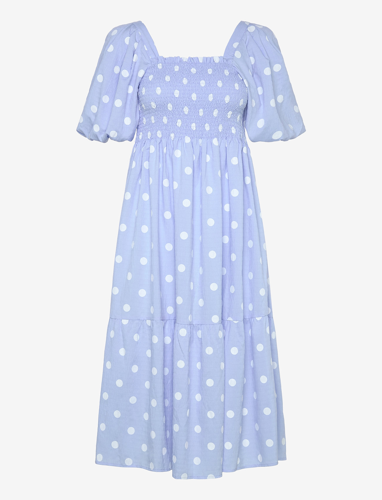 A-View - Cheri dot dress - midi kjoler - blue/white - 0