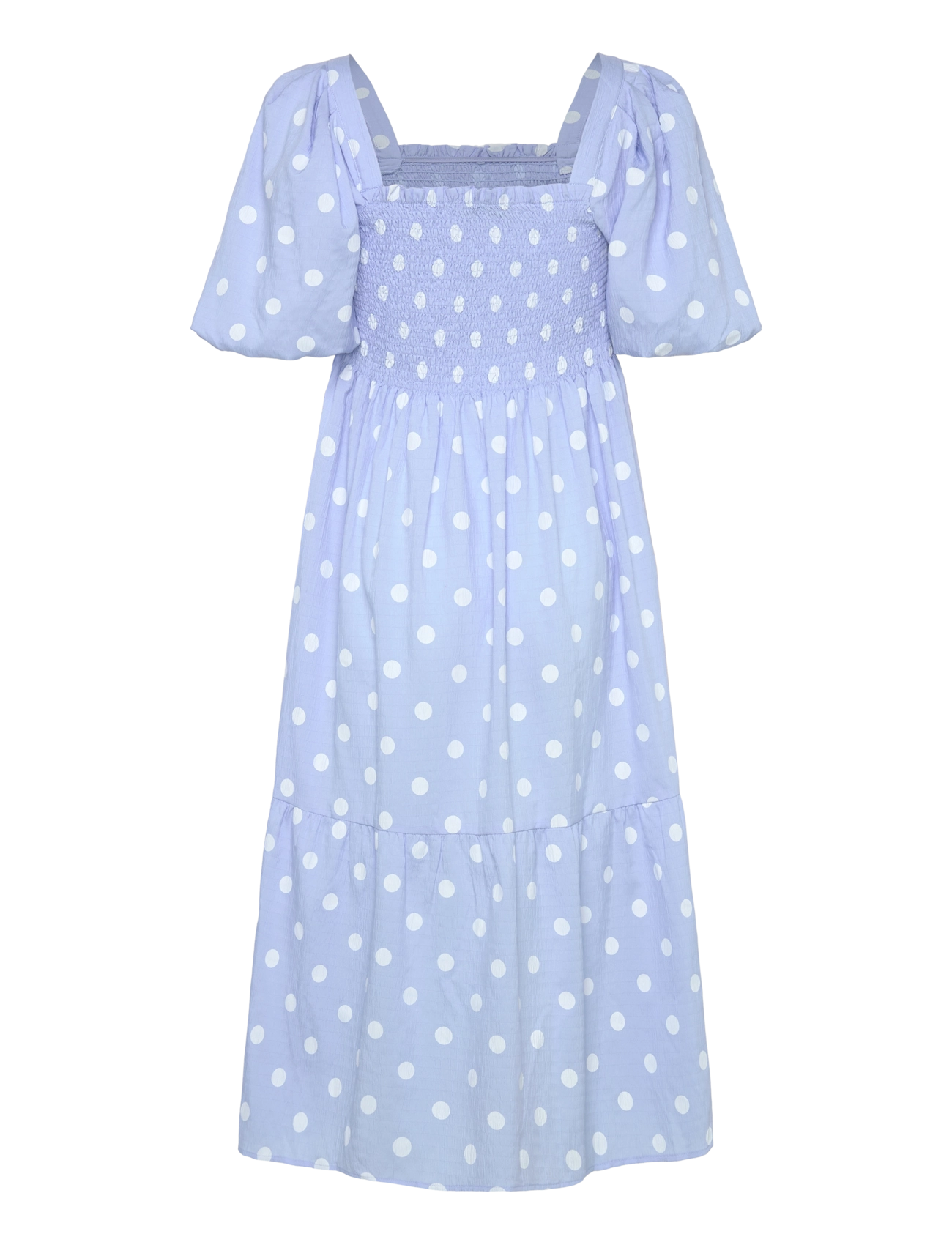 A-View - Cheri dot dress - midi dresses - blue/white - 1