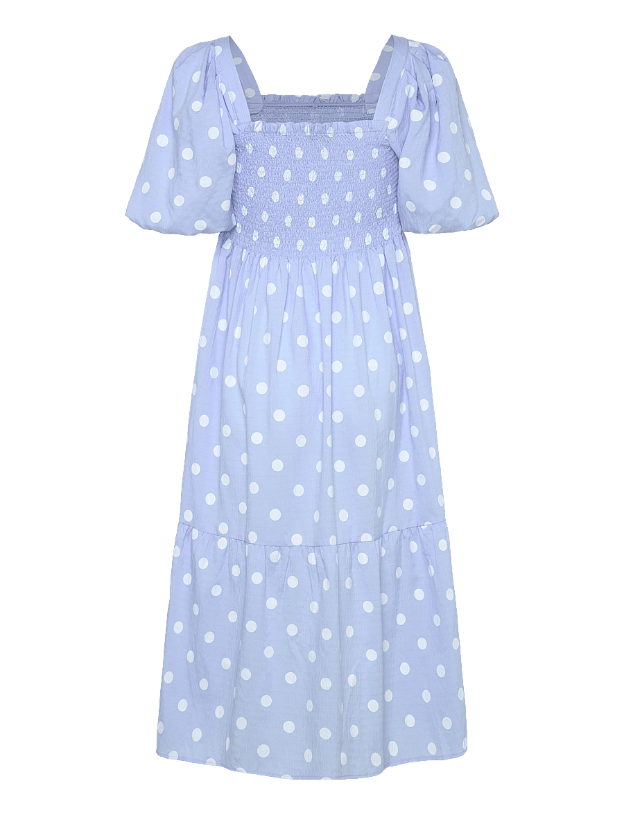 A-View - Cheri dot dress - midimekot - blue/white - 1