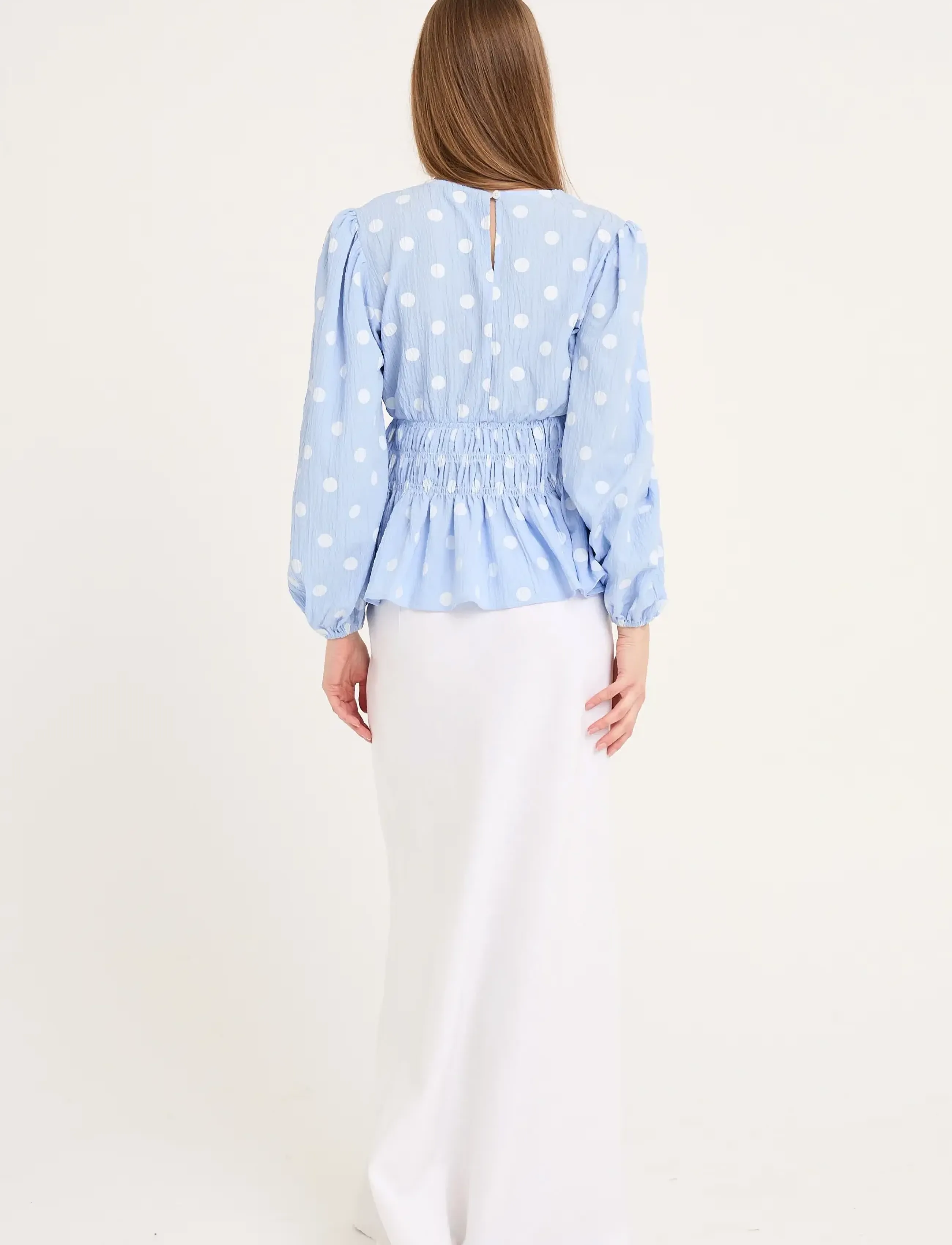 A-View - Elinor blouse - blue/white - 3