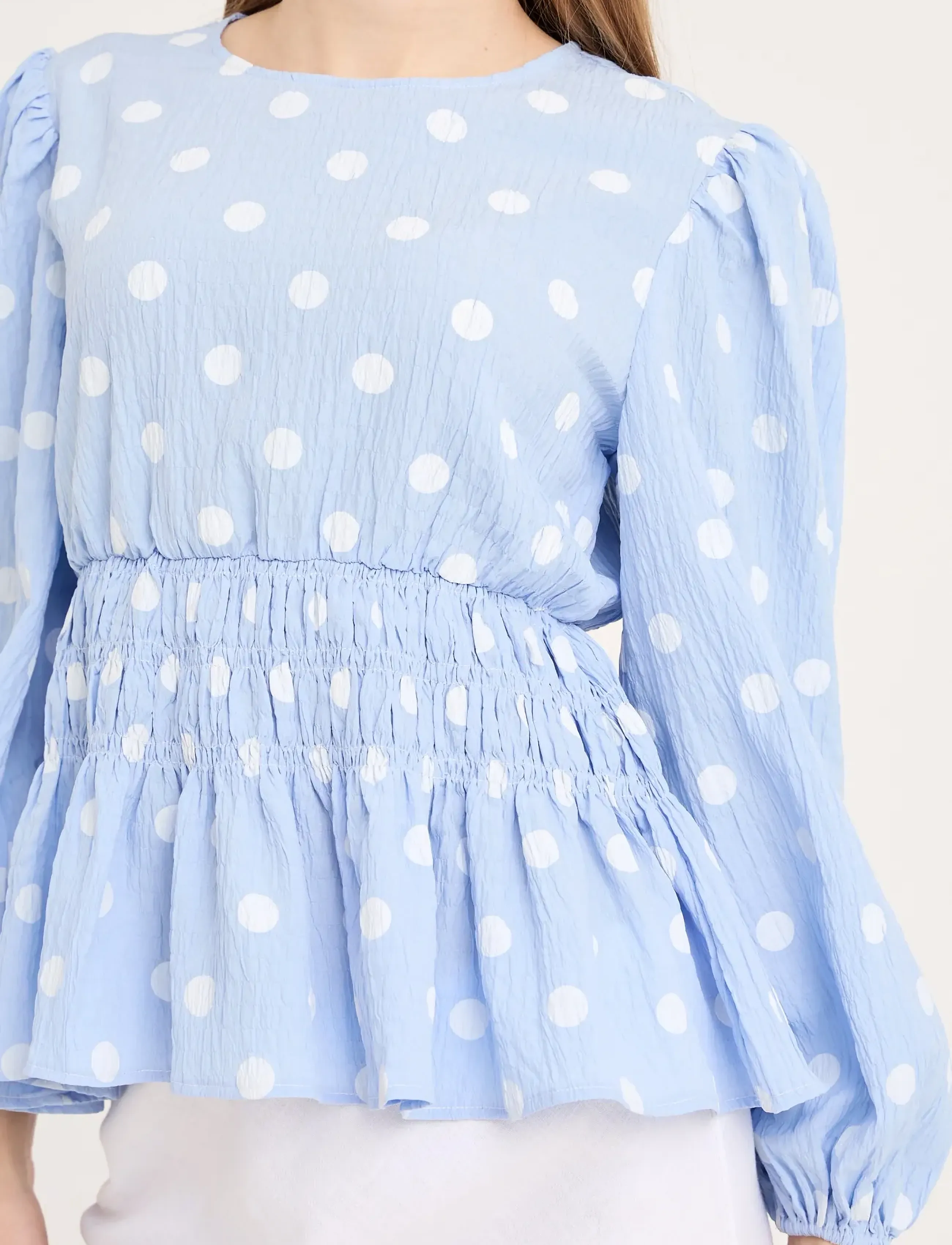 A-View - Elinor blouse - blue/white - 4
