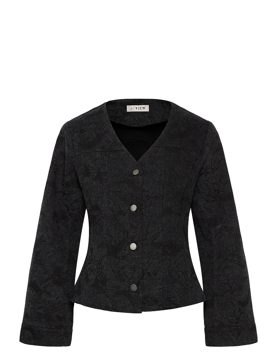 A-View - Amelia jacket - single breasted blazers - 999 black - 1