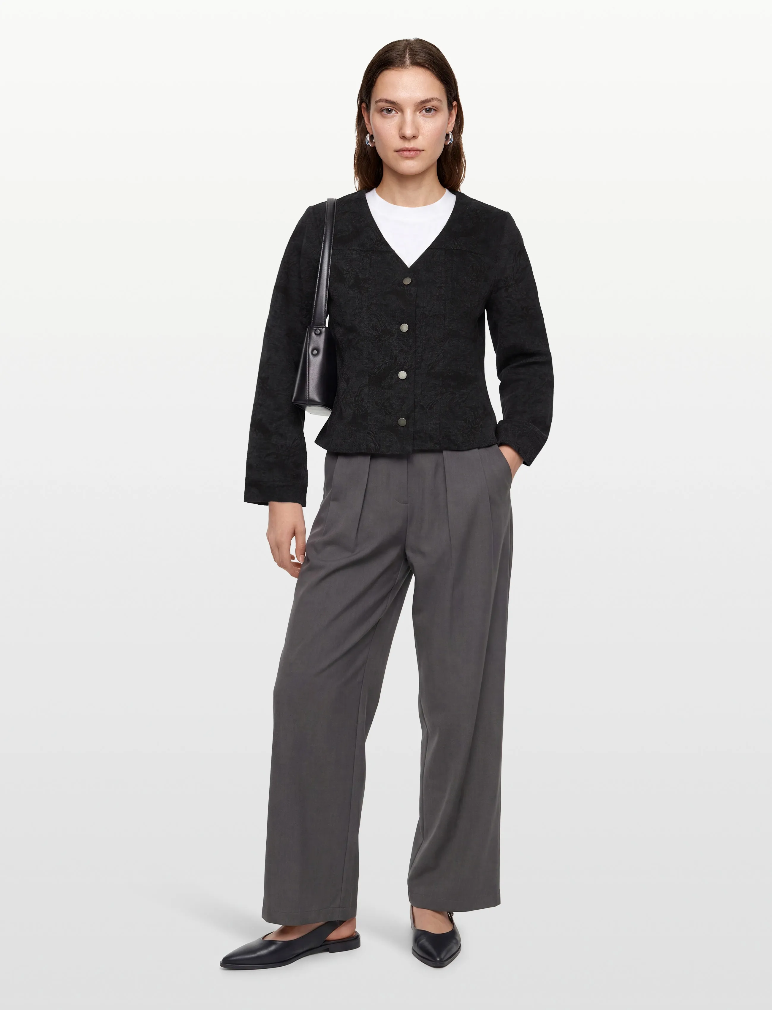 A-View Amelia Jacket, Kvinder, Tekstureret Jakke, Sort, Str: 34