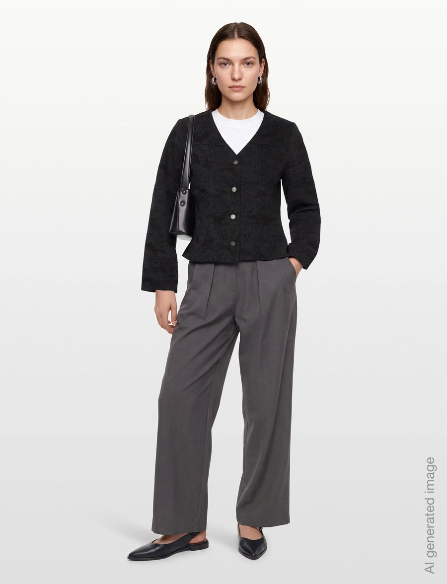A-View - Amelia jacket - single breasted blazers - 999 black - 0