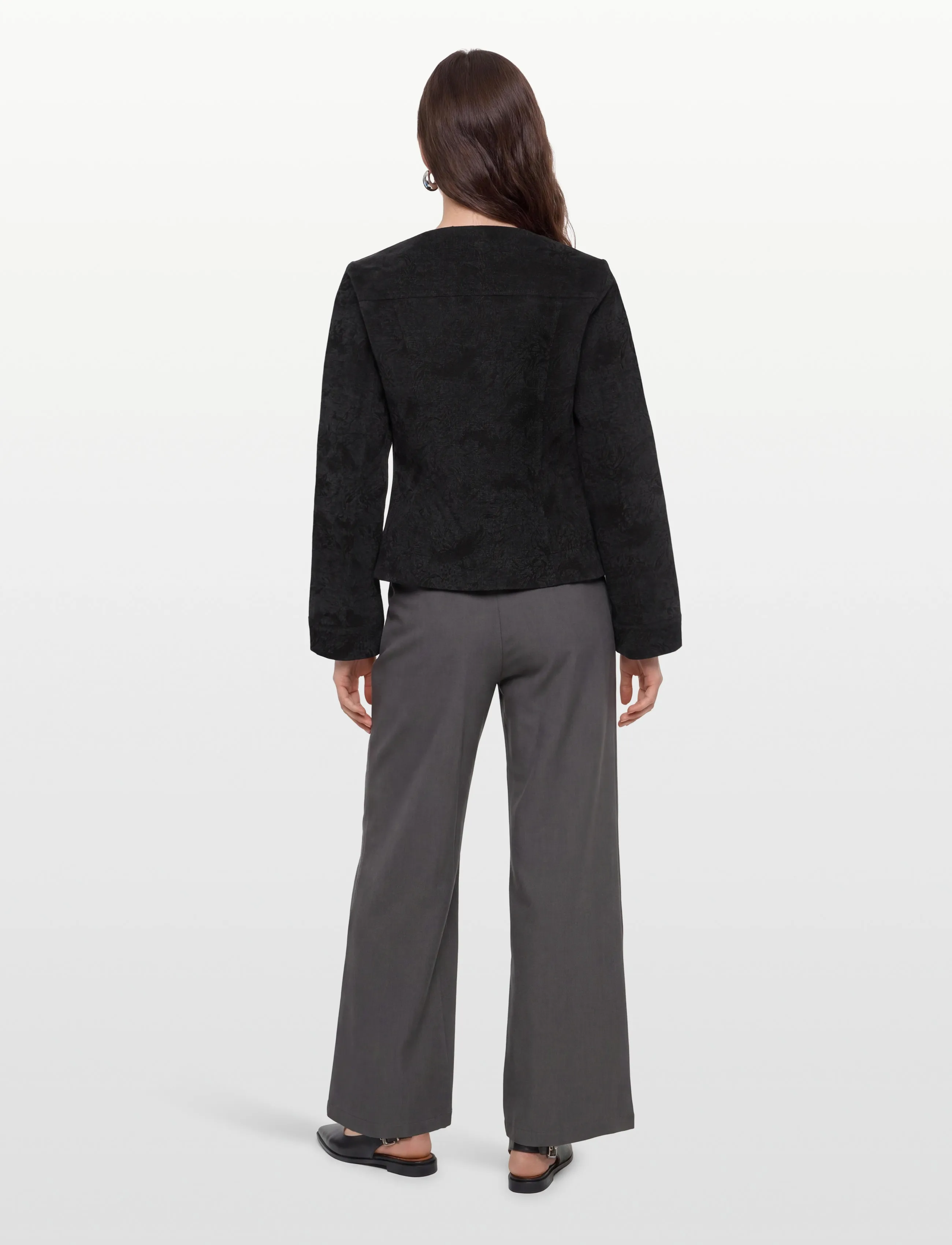 A-View - Amelia jacket - enkeltradede blazere - 999 black - 4