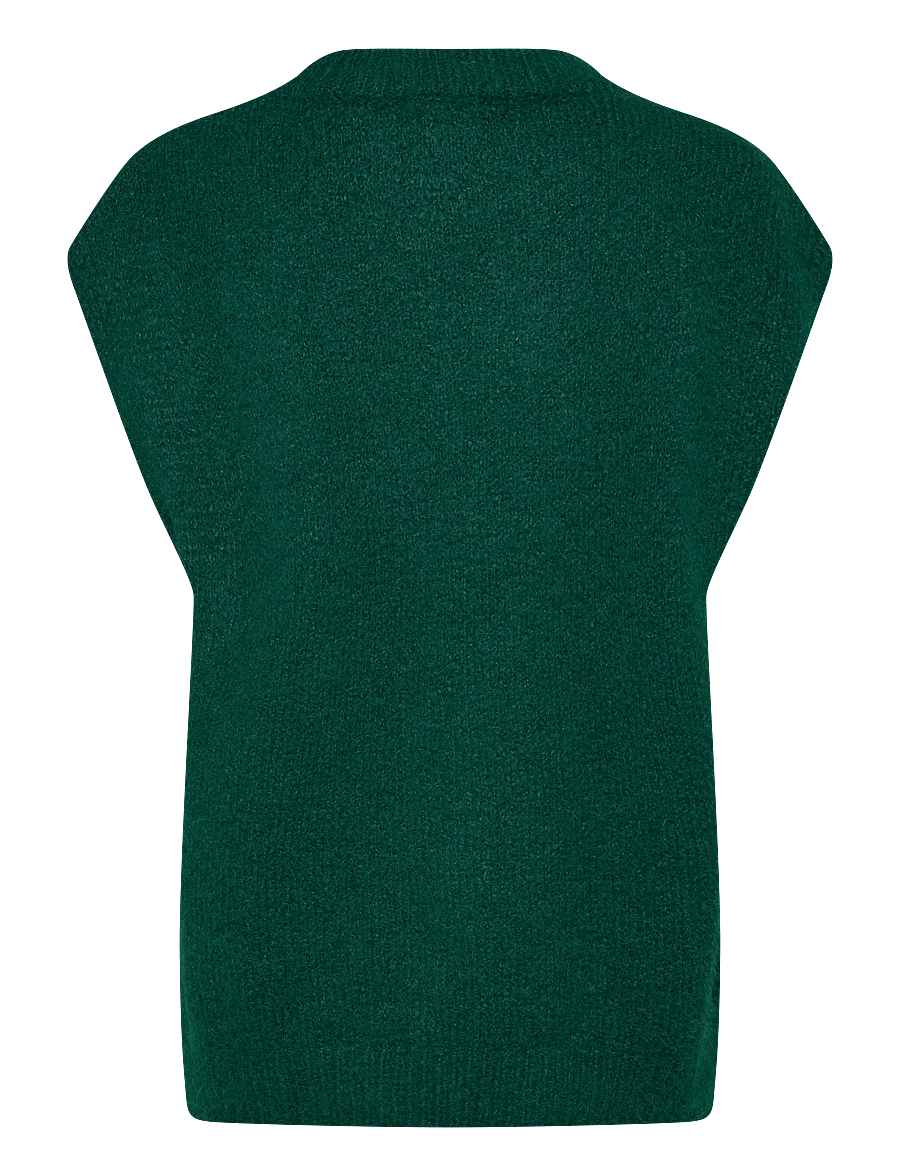 A-View - Patrisia knit vest - knitted vests - 858 dark green - 2