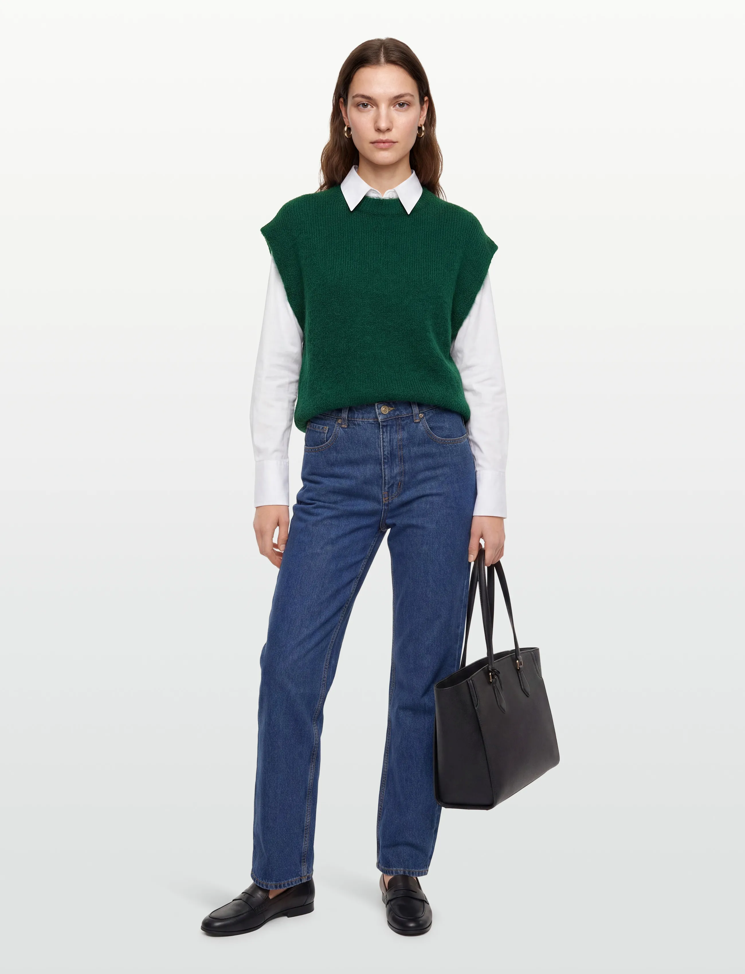 A-View Patrisia Knit Vest, XS, Green, Veste > Strikkede Veste, Dame