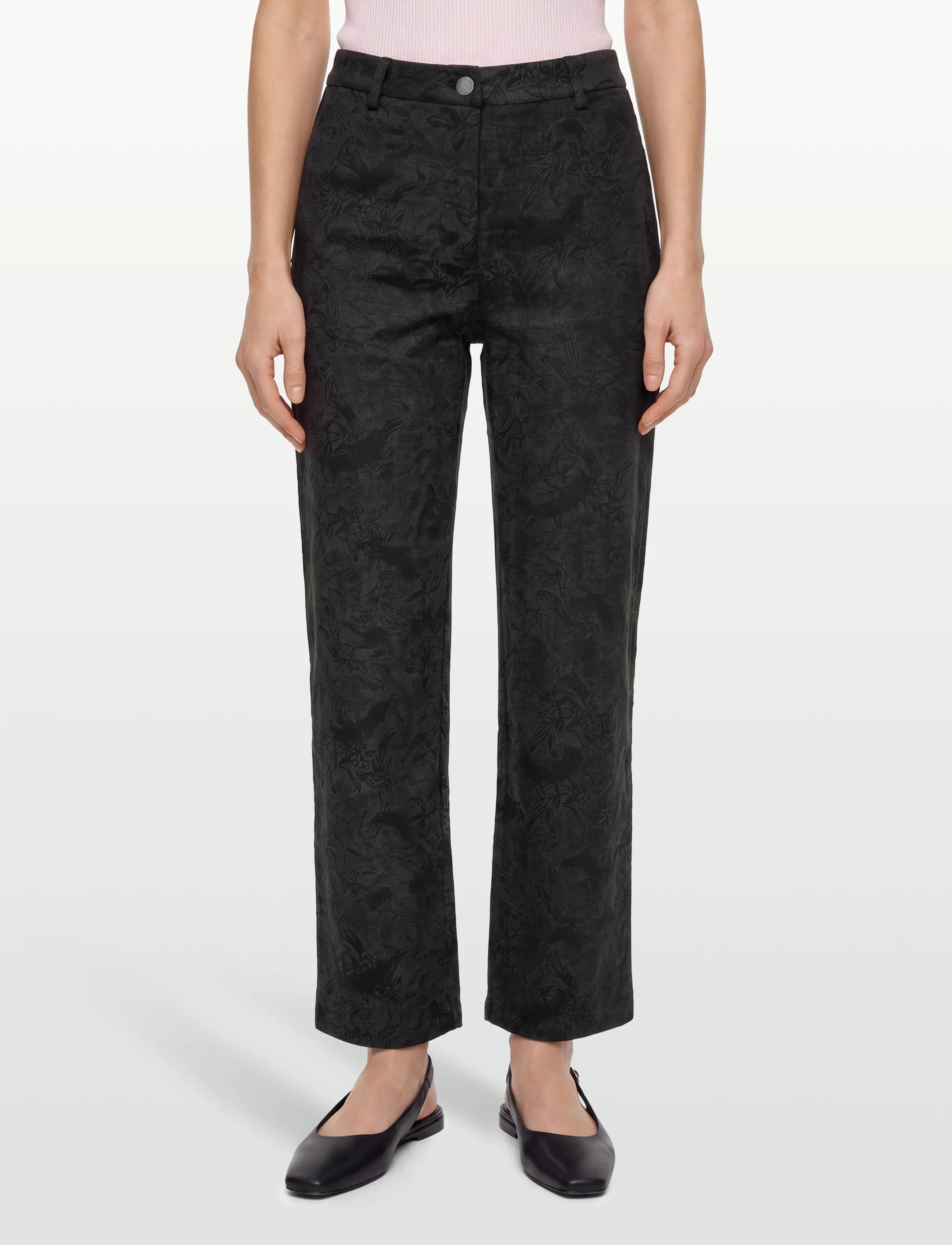 A-View - Amelia pants - hosen mit weitem bein - 999 black - 3
