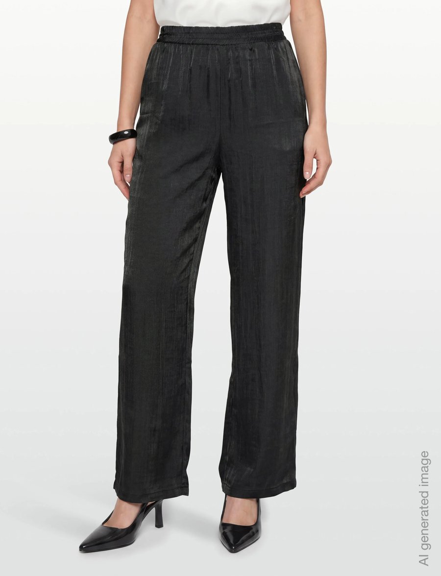 A-View - Vilja pants - vida byxor - 999 black - 3