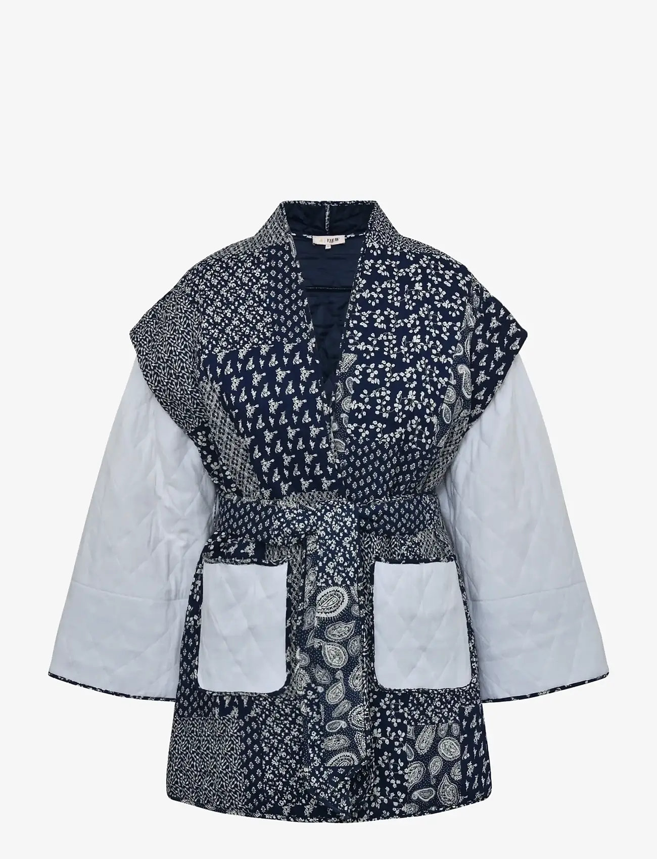 A-View - Katie patch jacket - outerwear - navy/white - 1