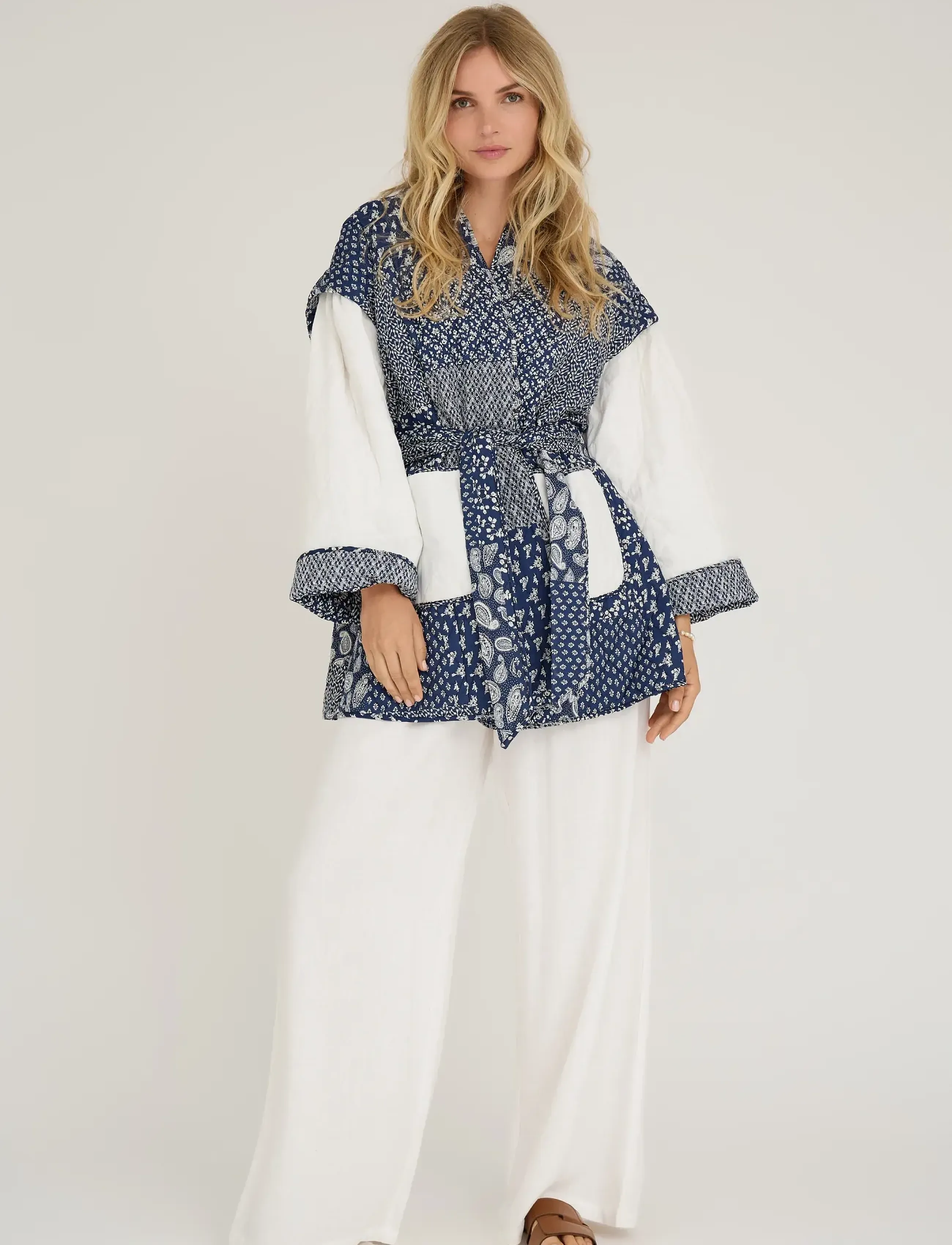 A-View Katie patch jacket - Mallistot - NAVY/WHITE / navy