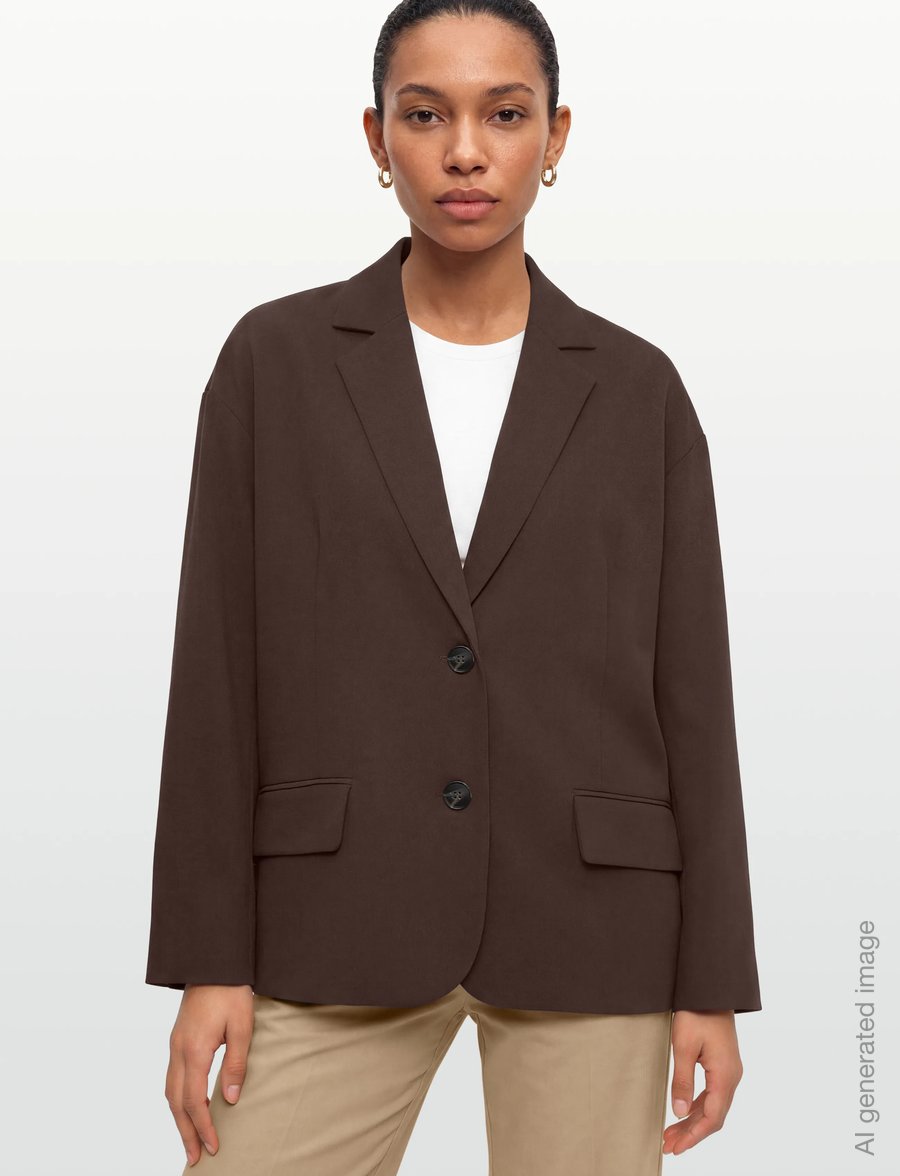 A-View - Allium blazer - einreihige blazer - dark brown - 3