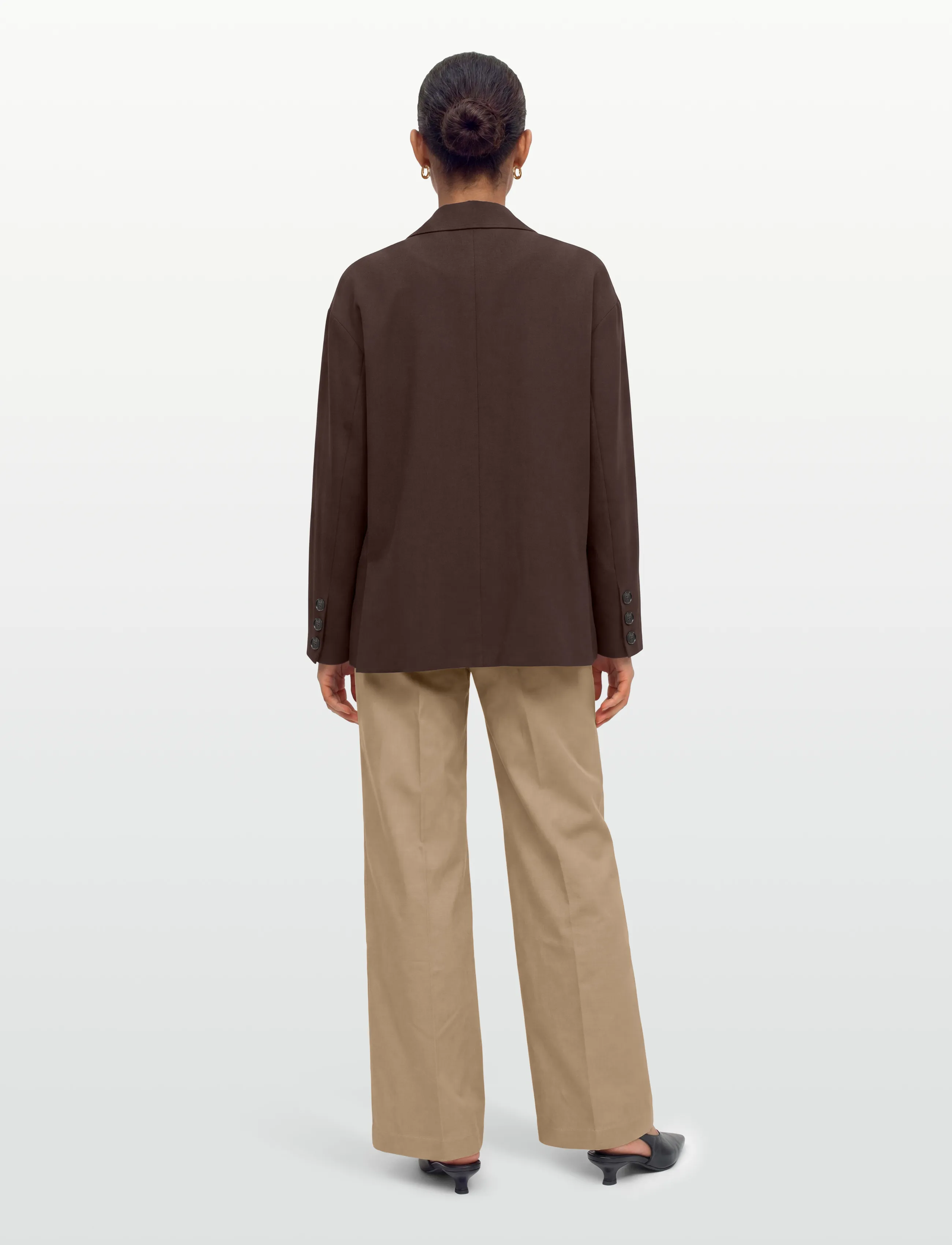 A-View - Allium blazer - enkeltradede blazere - dark brown - 4