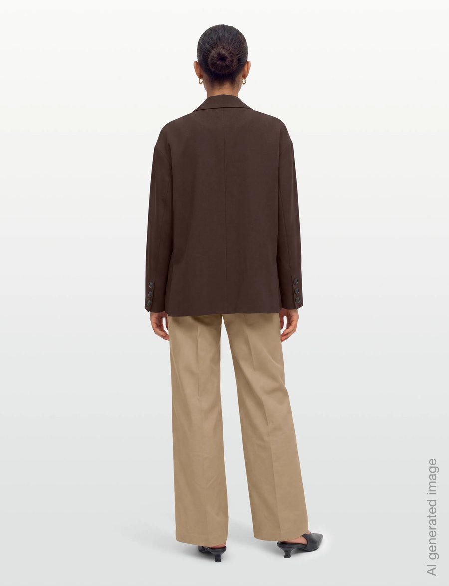 A-View - Allium blazer - einreihige blazer - dark brown - 4