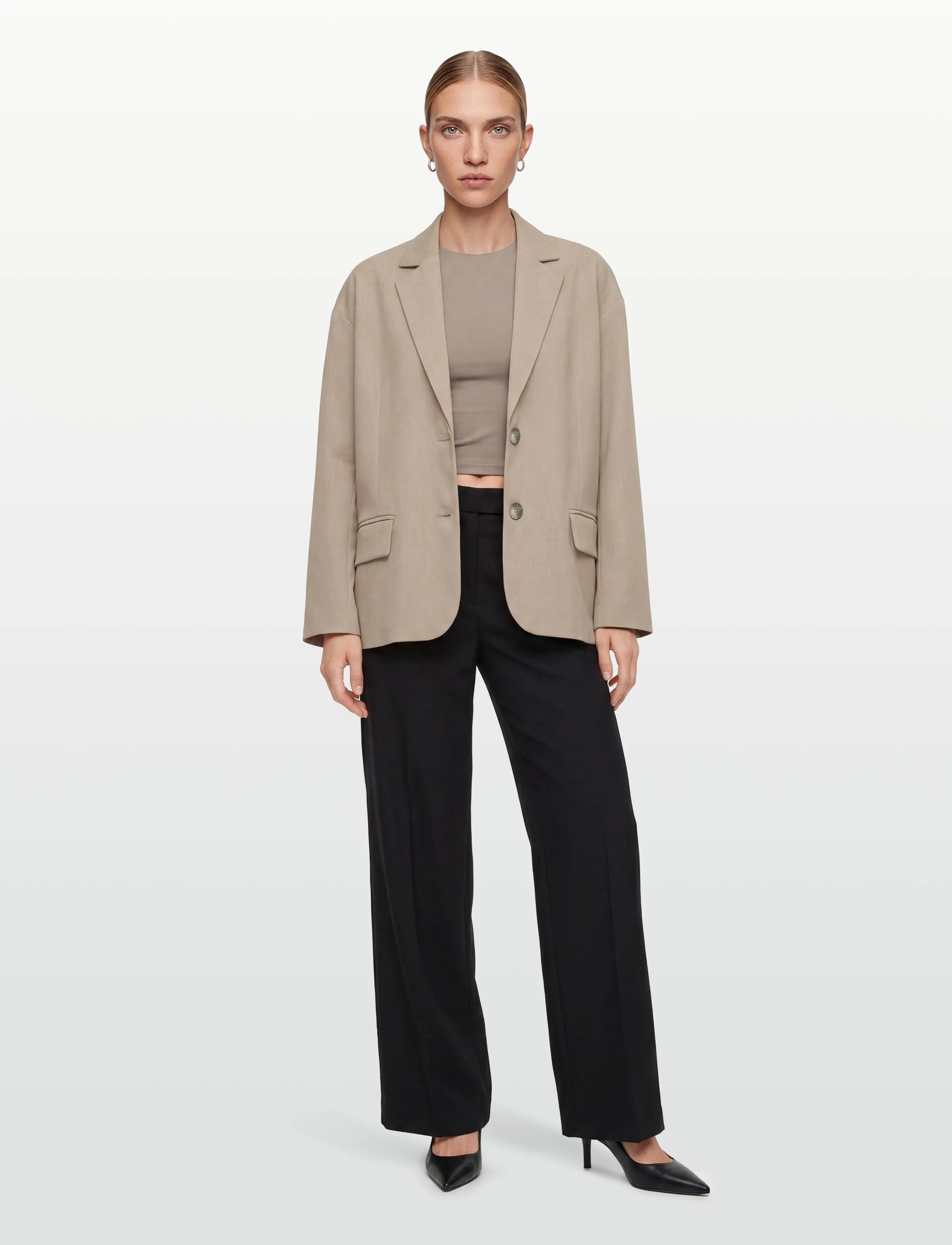 A-View Allium Blazer, Kvinder, Blazer, Beige, Str: 38