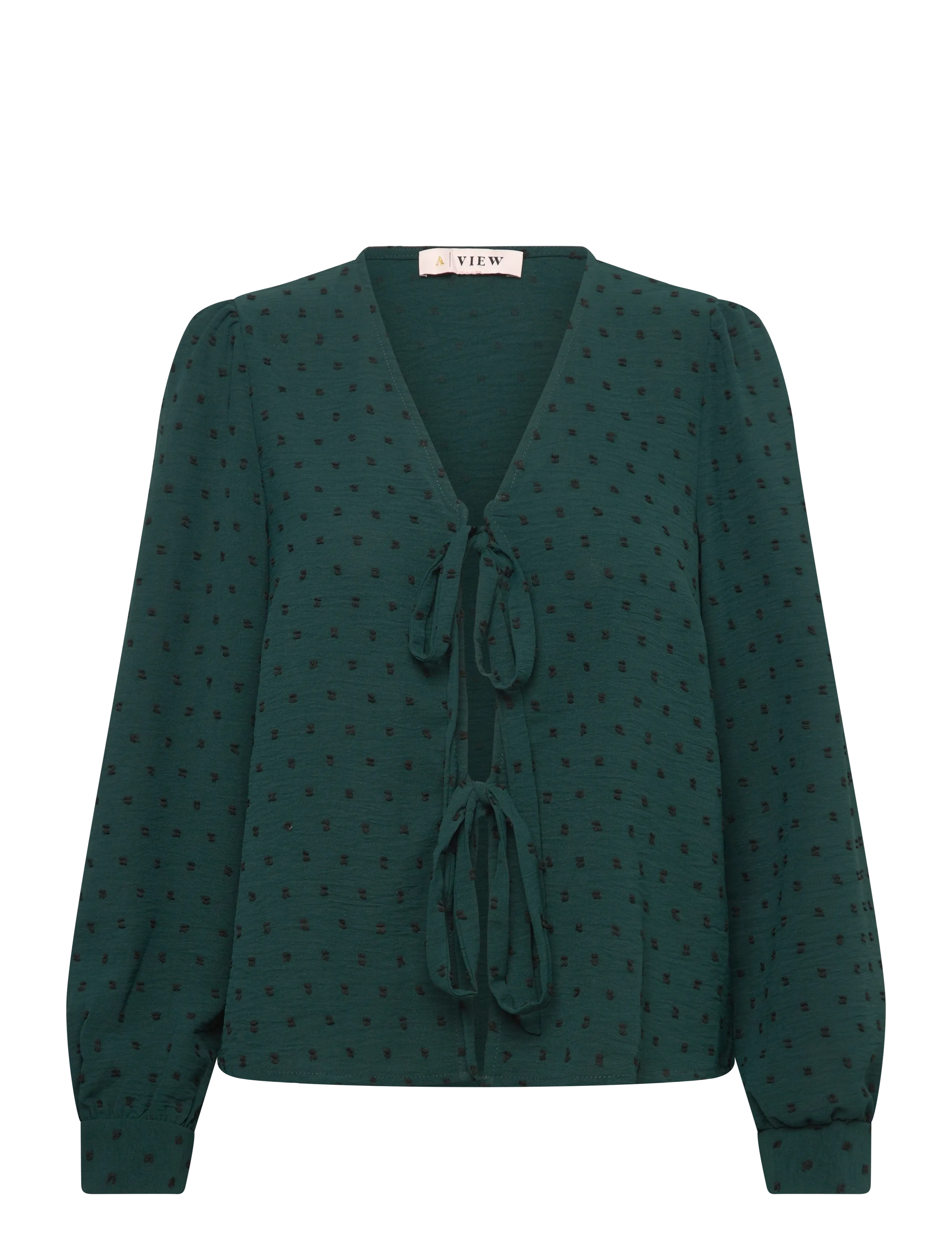 A-View Sif long sleeve blouse - Bluser - 858 DARK GREEN / green