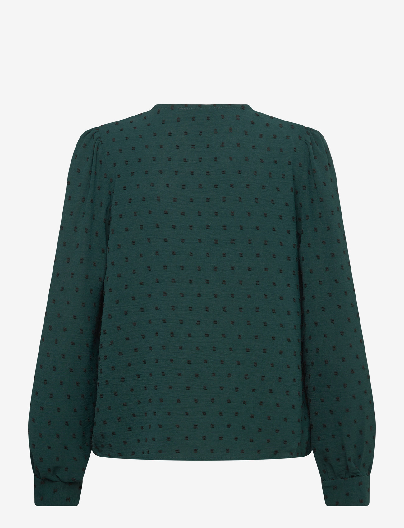 A-View - Sif long sleeve blouse - pikkade varrukatega pluusid - 858 dark green - 1