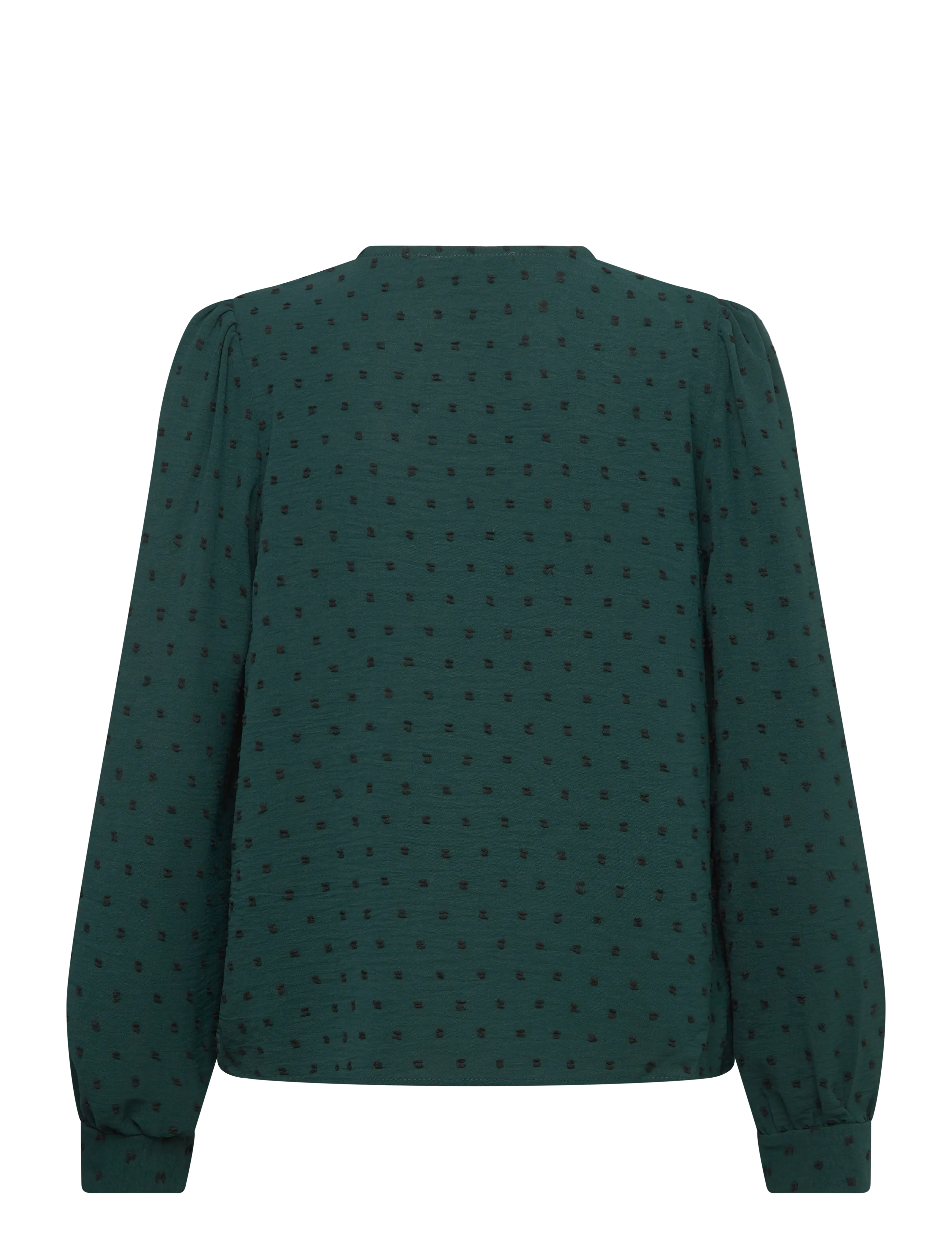 A-View - Sif long sleeve blouse - långärmade blusar - 858 dark green - 1
