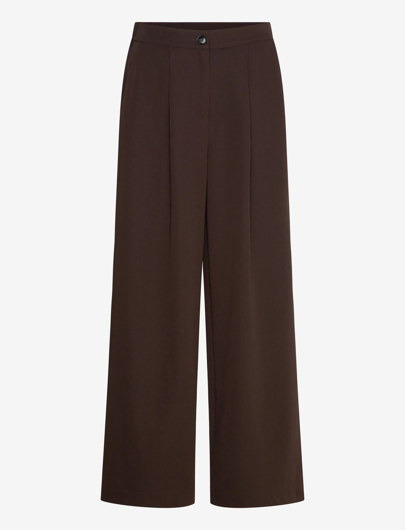 A-View - Allium pants - kostymbyxor - dark brown - 0