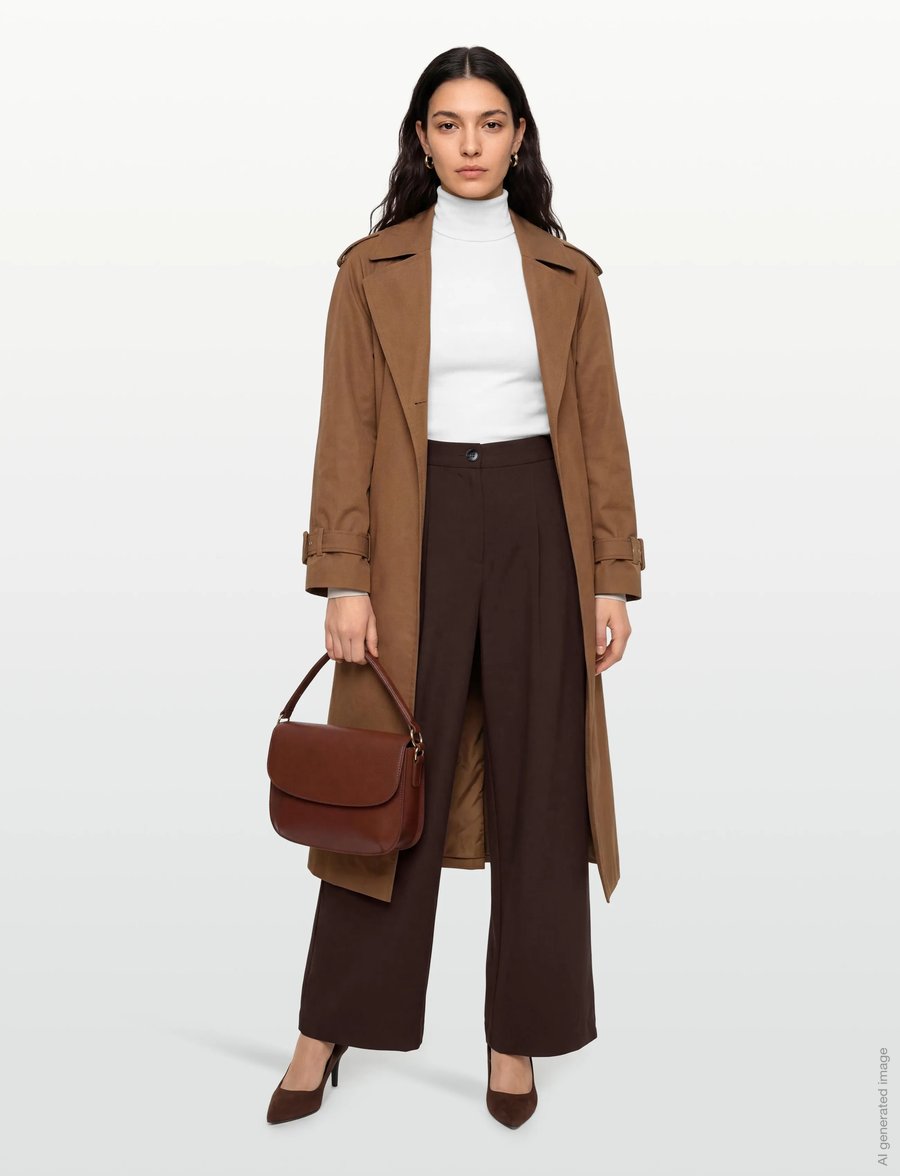 A-View - Allium pants - anzugshosen - dark brown - 0