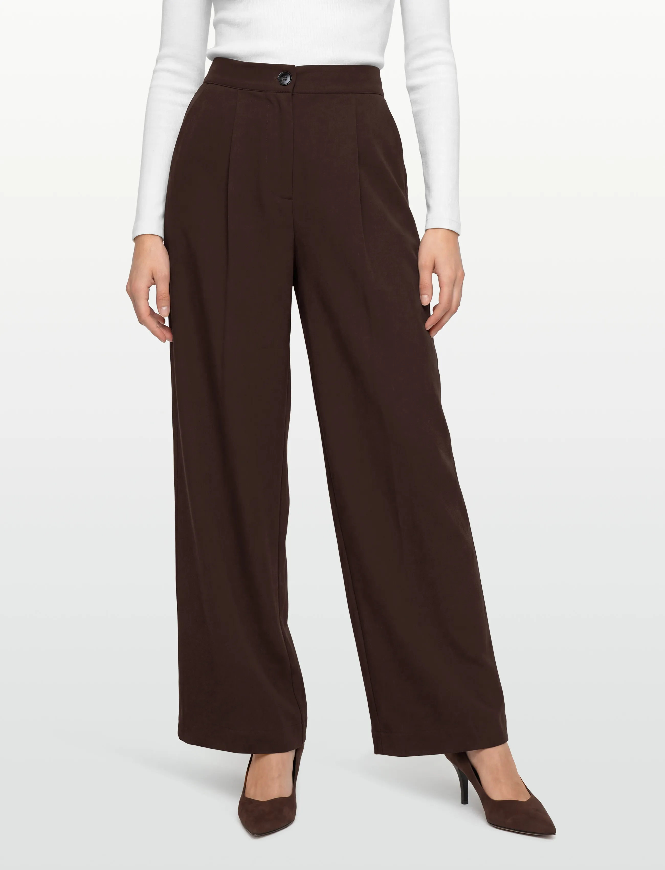 A-View - Allium pants - tailored trousers - dark brown - 3