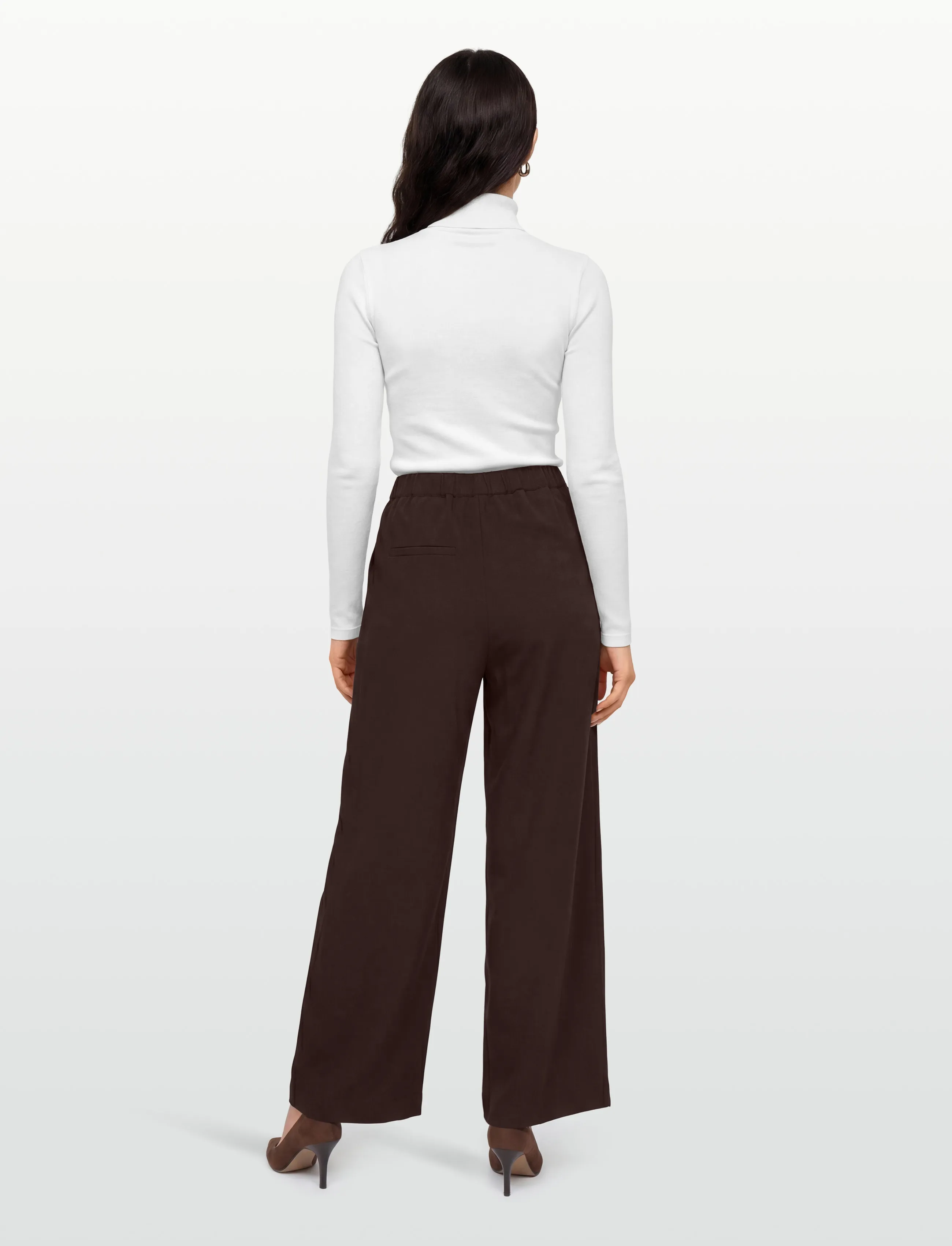 A-View - Allium pants - tailored trousers - dark brown - 4