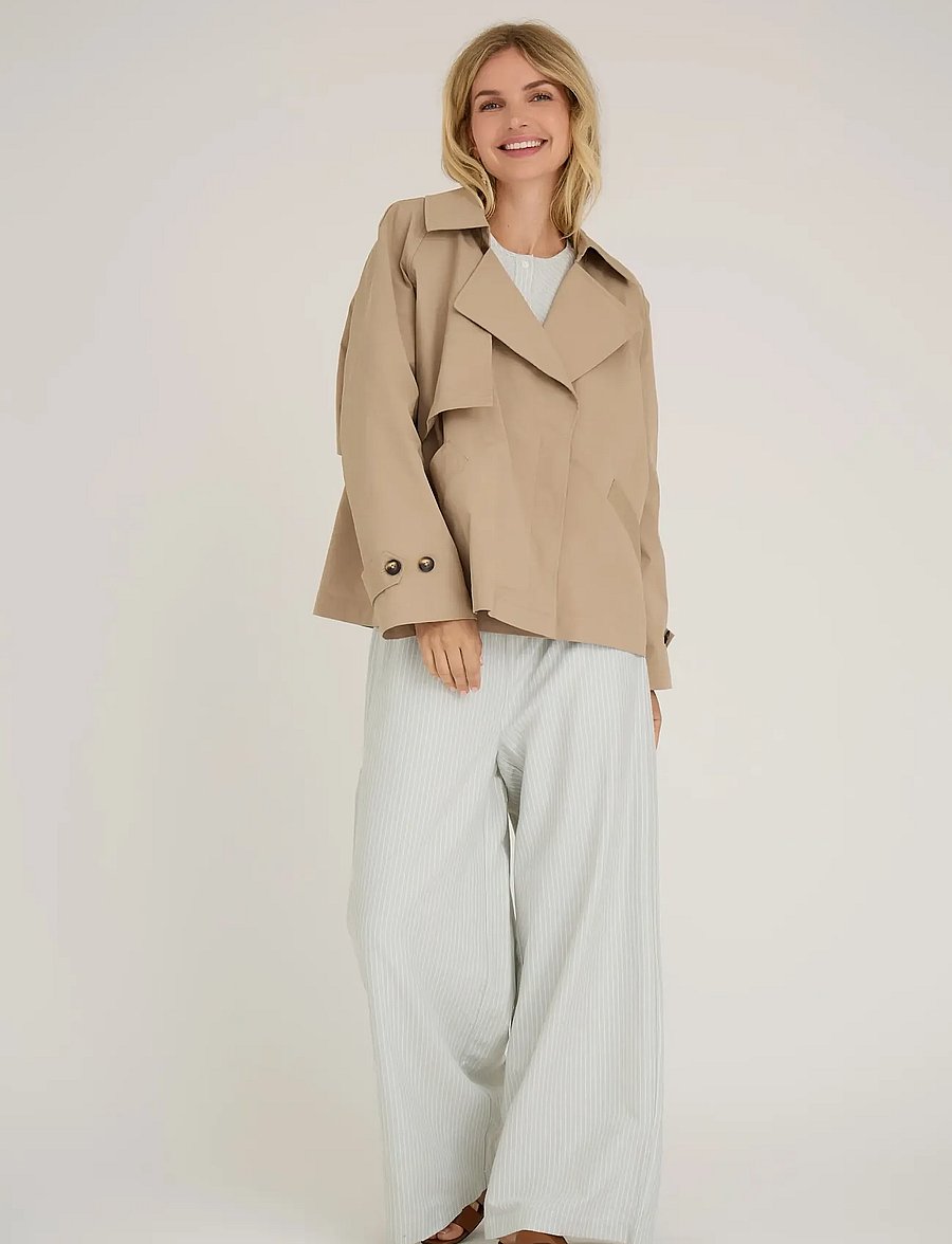 A-View - Maia coat - trenchcoats - sand - 0