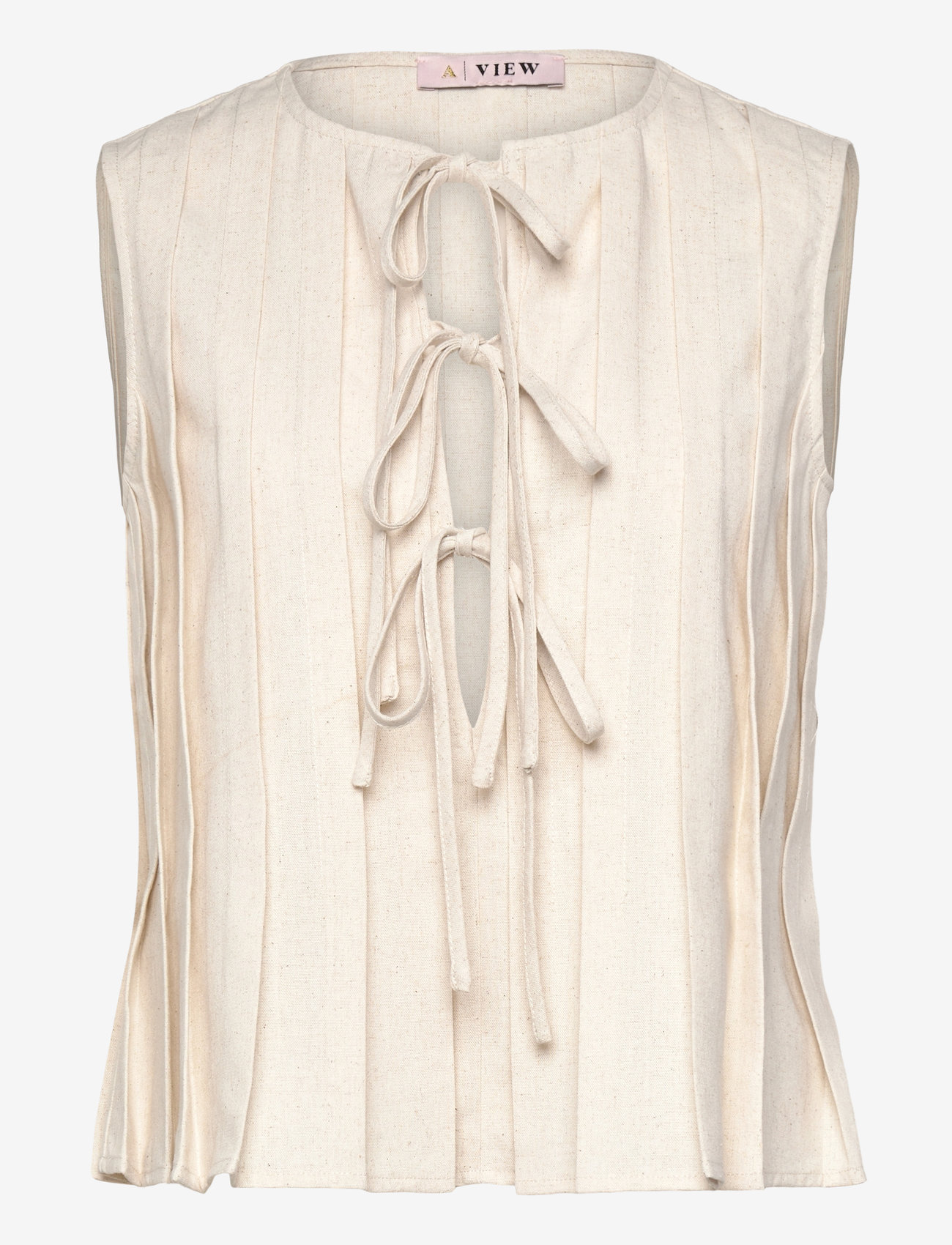 A-View - Lina top - Ærmeløse bluser - sand - 0