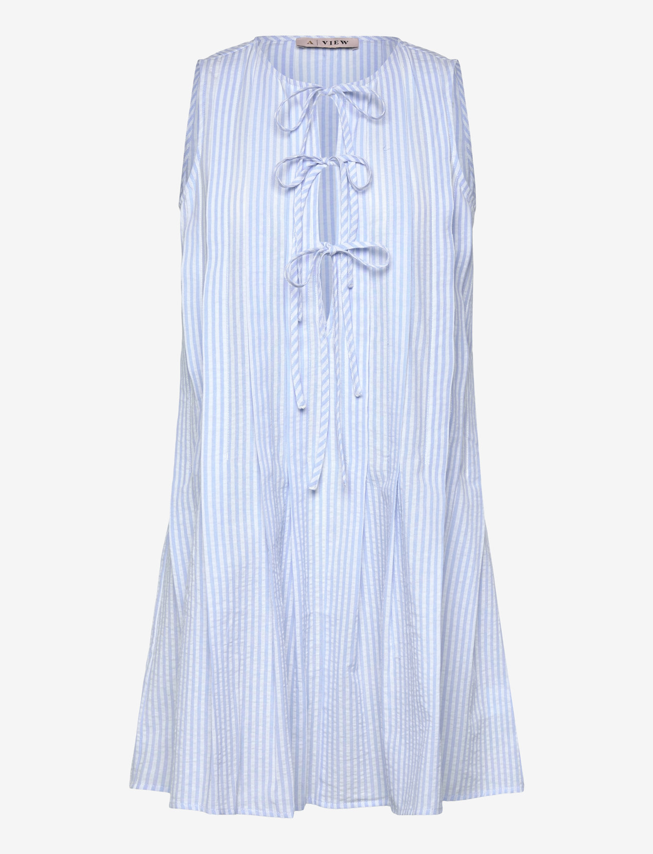 A-View - Agni dress - light blue/white stripe - 0