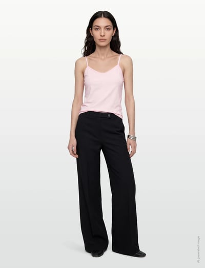 A-View Slip top - Ärmellose Tops - PALE ROSE / pink/rose